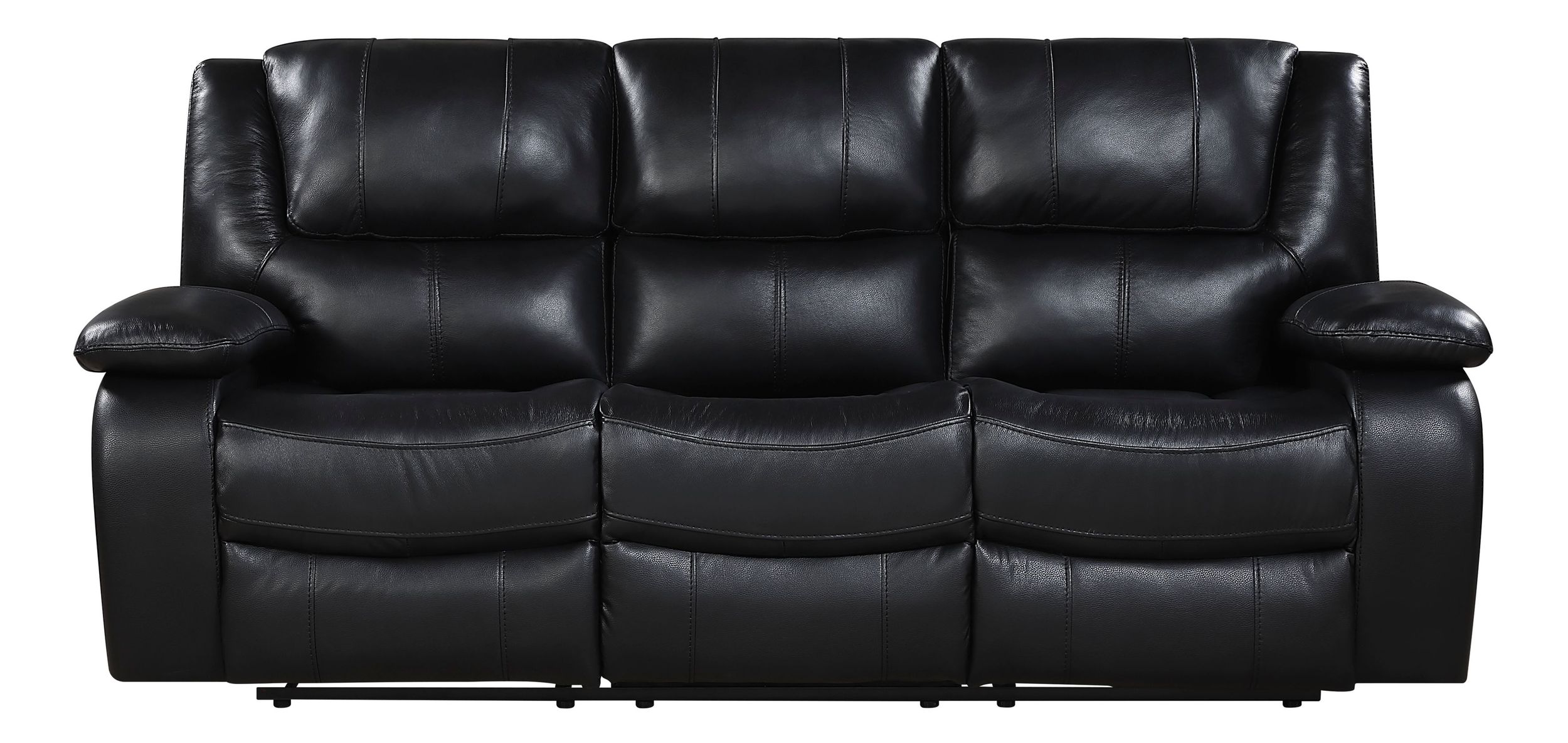 Ellicott Leather Double Reclining Living Room Set