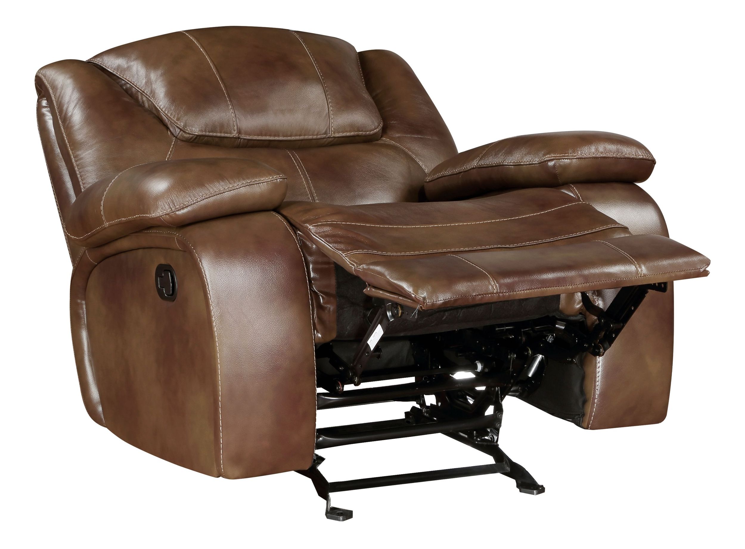 Ellicott Leather Double Reclining Living Room Set