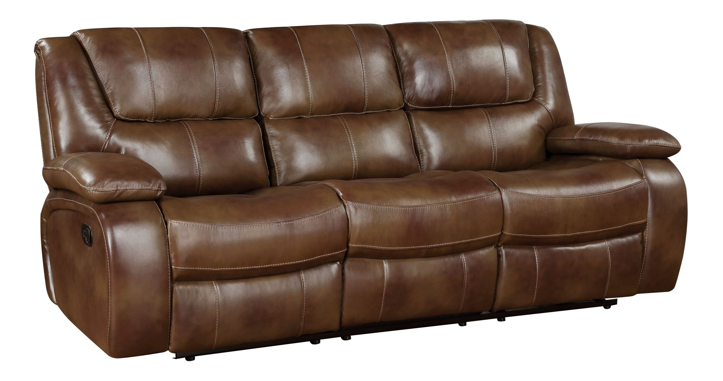 Ellicott Leather Double Reclining Living Room Set