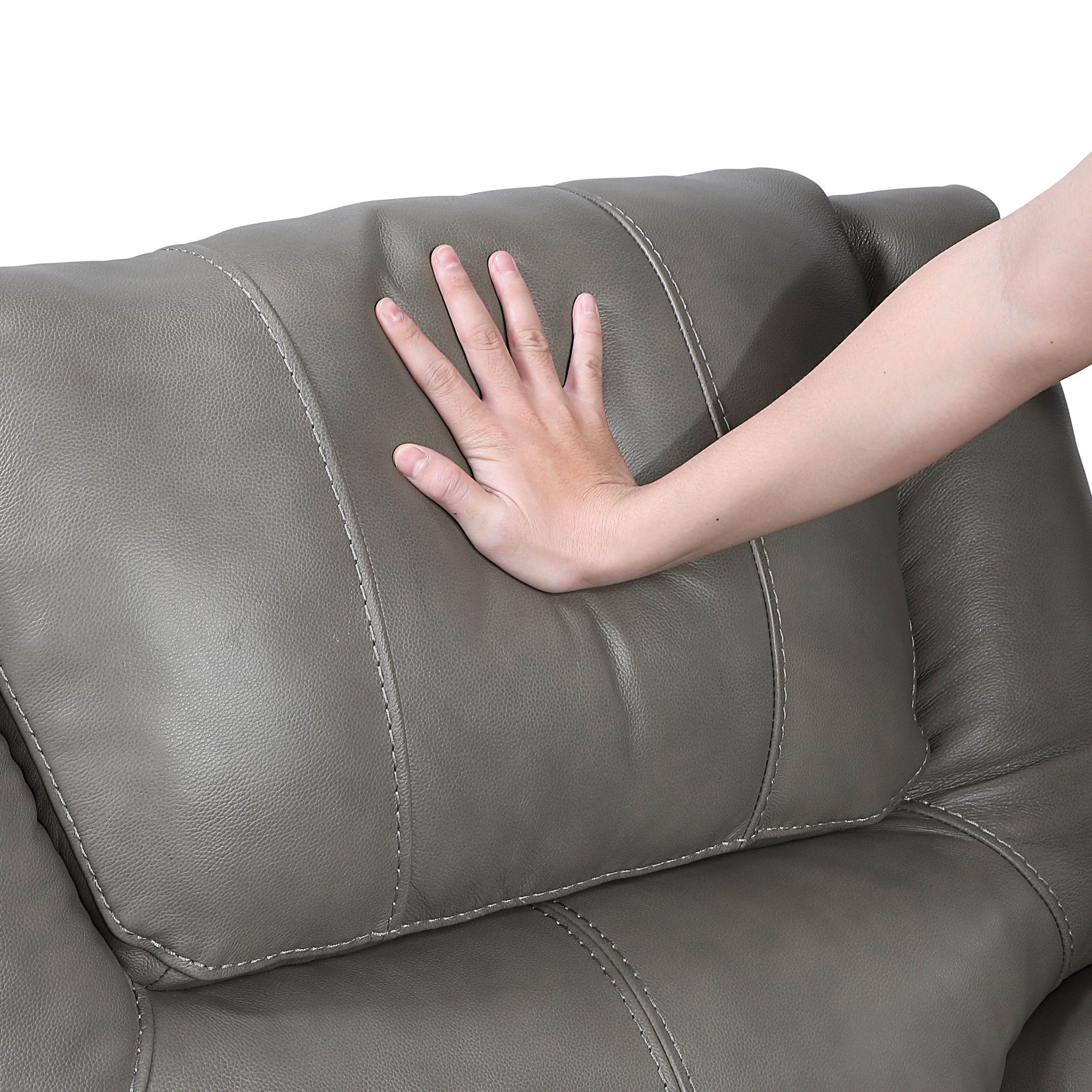 Ellicott Leather Glider Reclining Chair