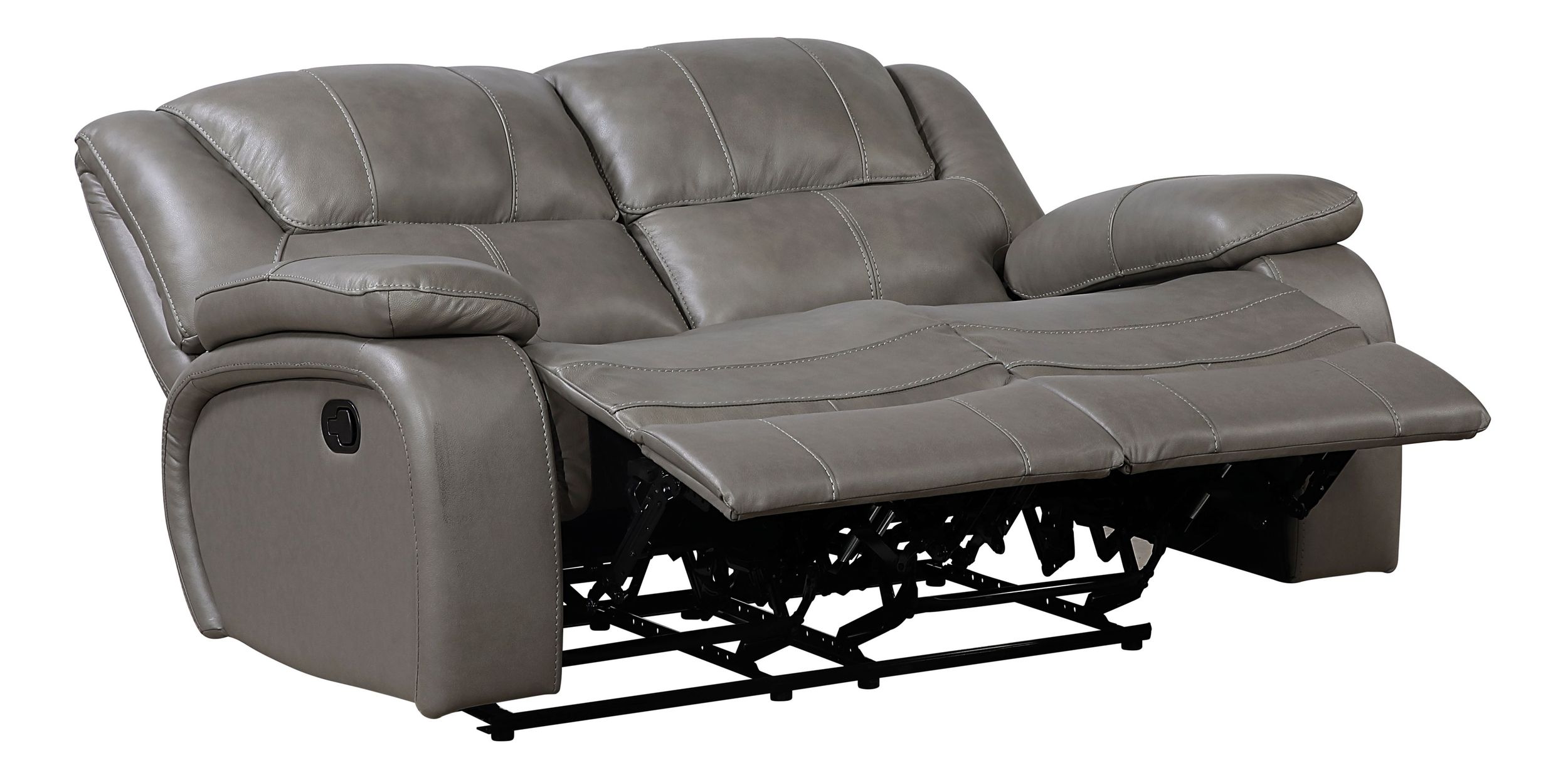 Ellicott Leather Double Reclining Living Room Set