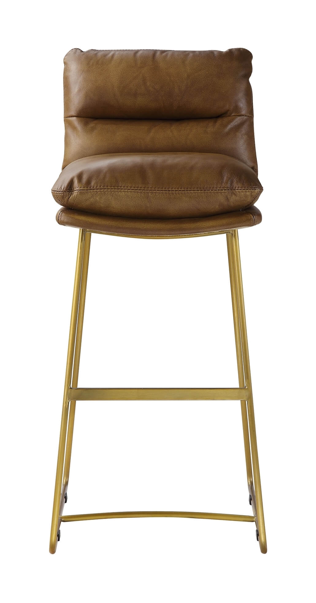 Alsey Top Grain Leather Bar Chair