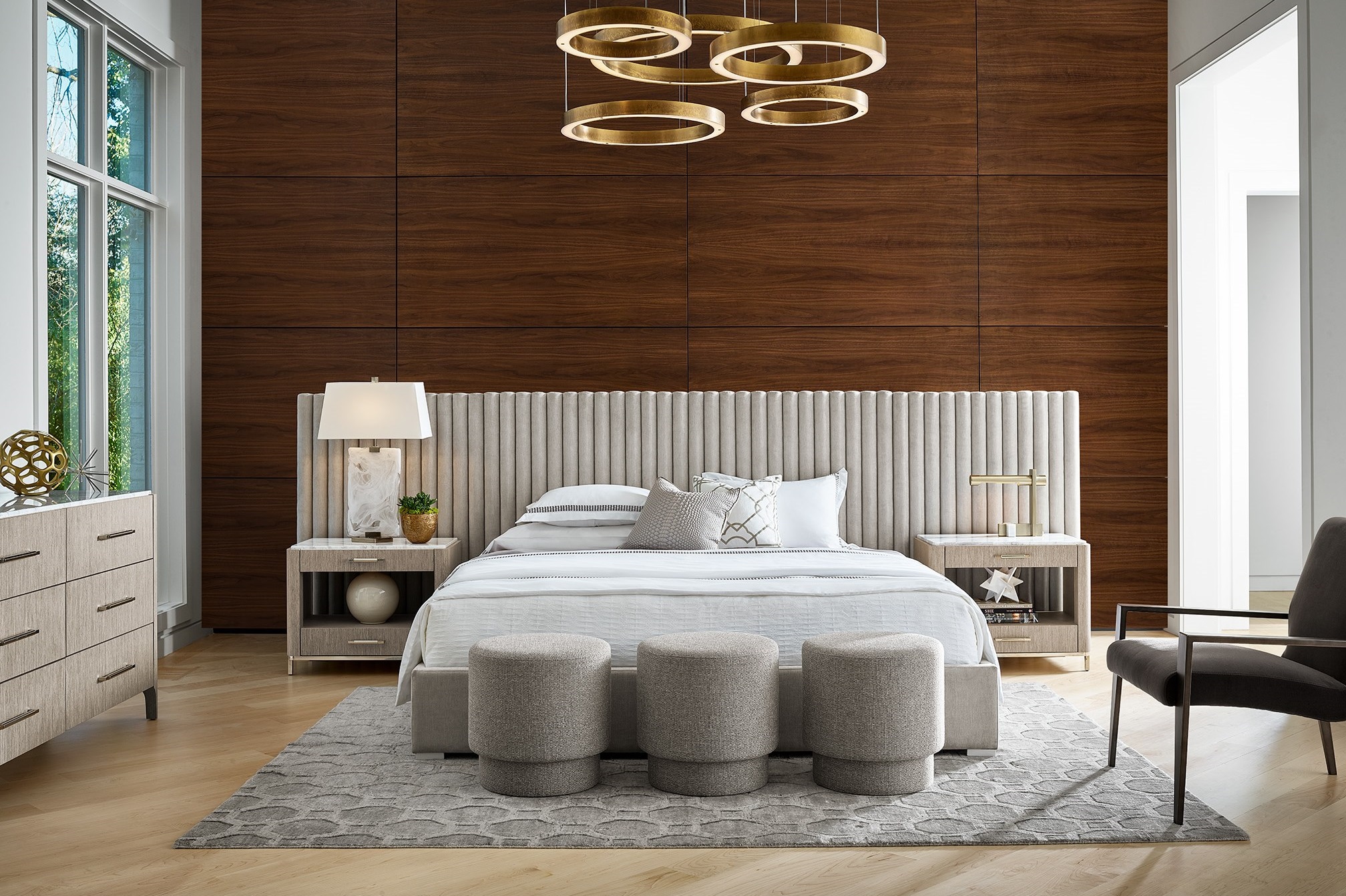 Reyes Fabric Ottoman
