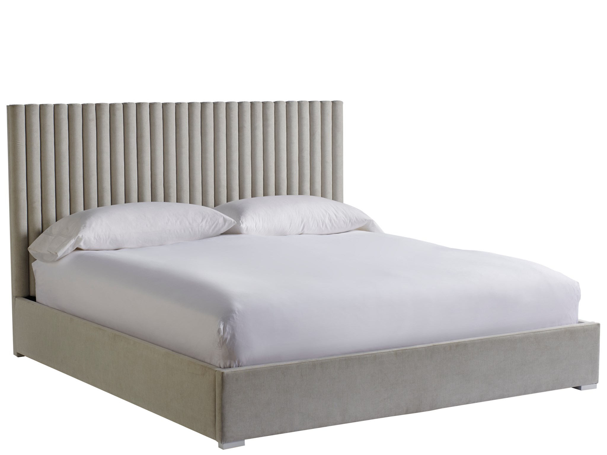 Decker Wall Fabric Platform Bed, King Size