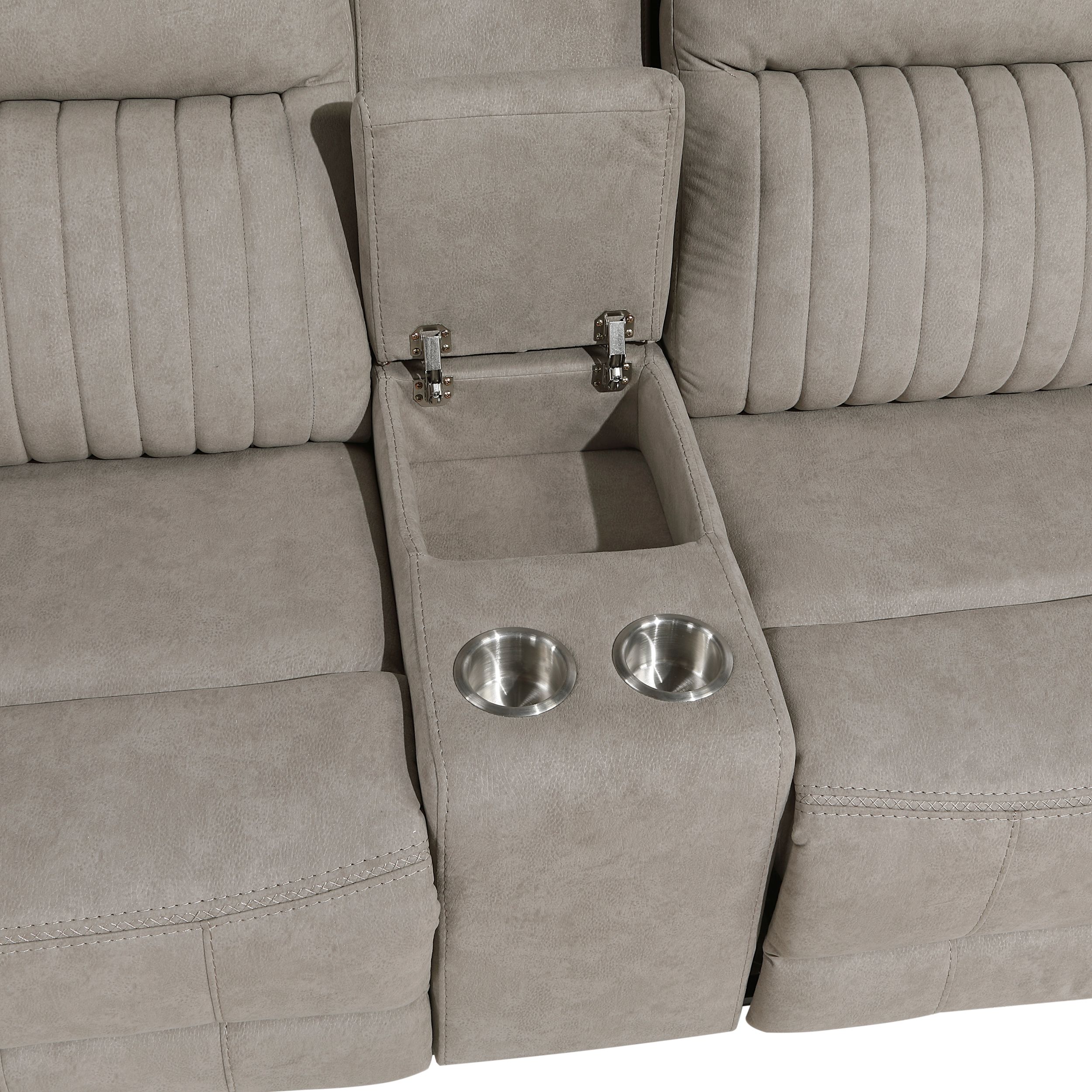 Dean Microfiber Double Reclining Living Room Set