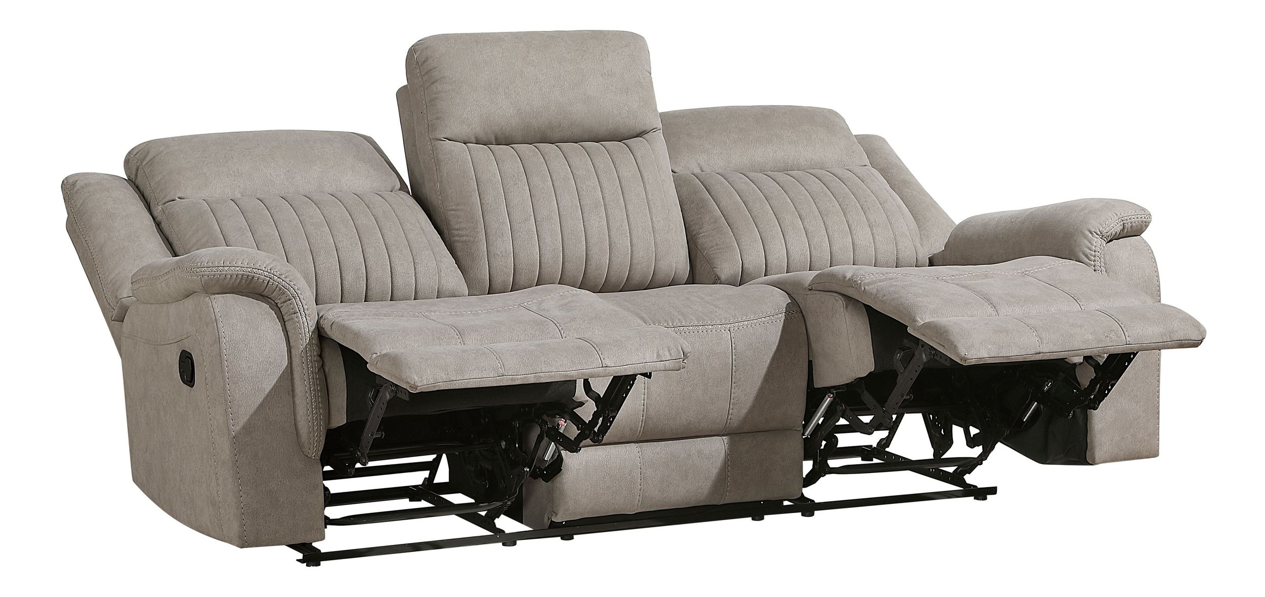 Dean Microfiber Double Reclining Living Room Set