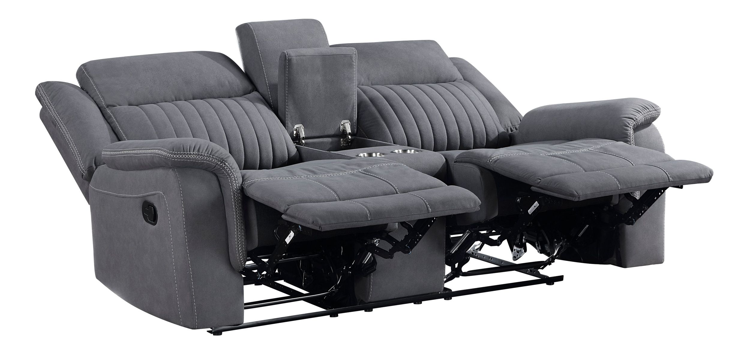 Dean Microfiber Double Reclining Living Room Set
