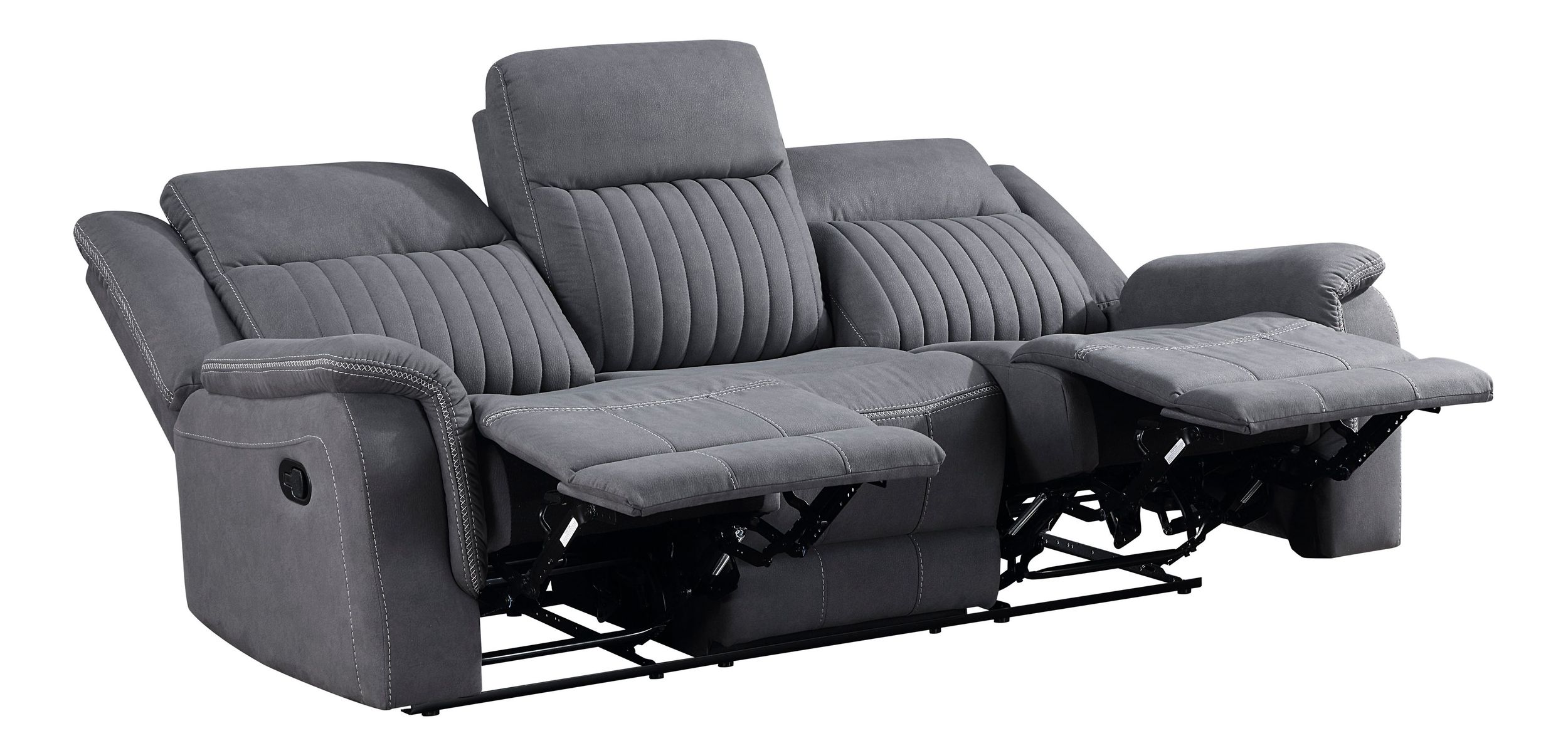 Dean Microfiber Double Reclining Living Room Set