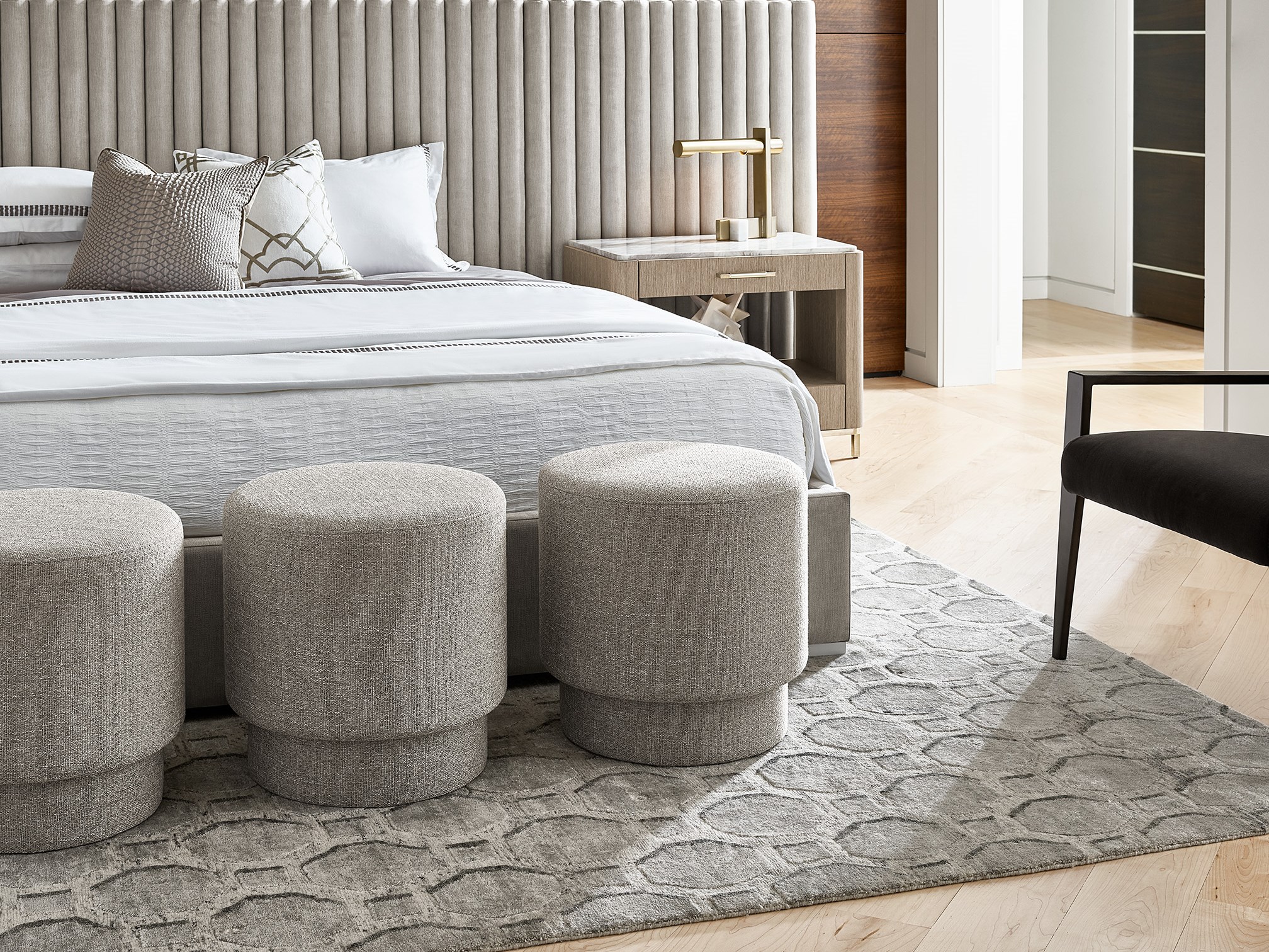 Reyes Fabric Ottoman