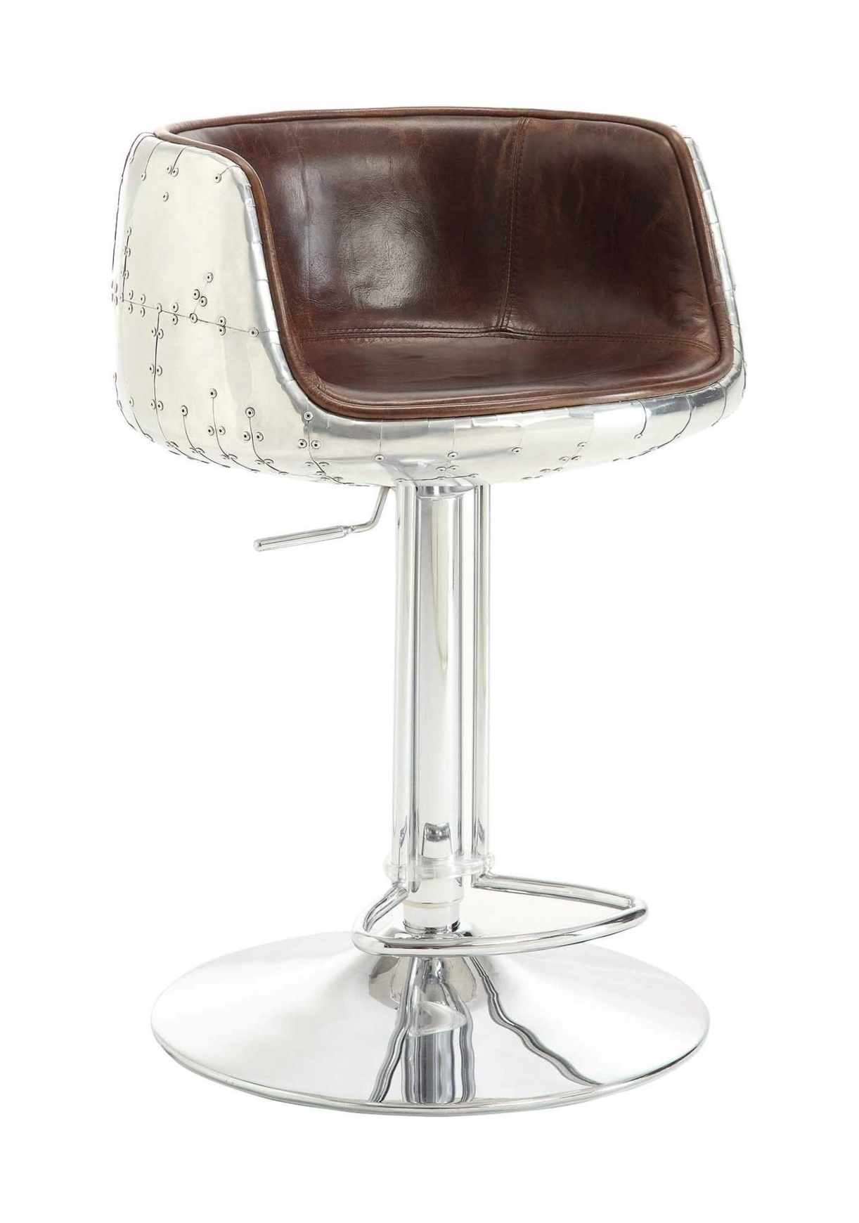 Brancaster 96555 Top Grain Leather Stool