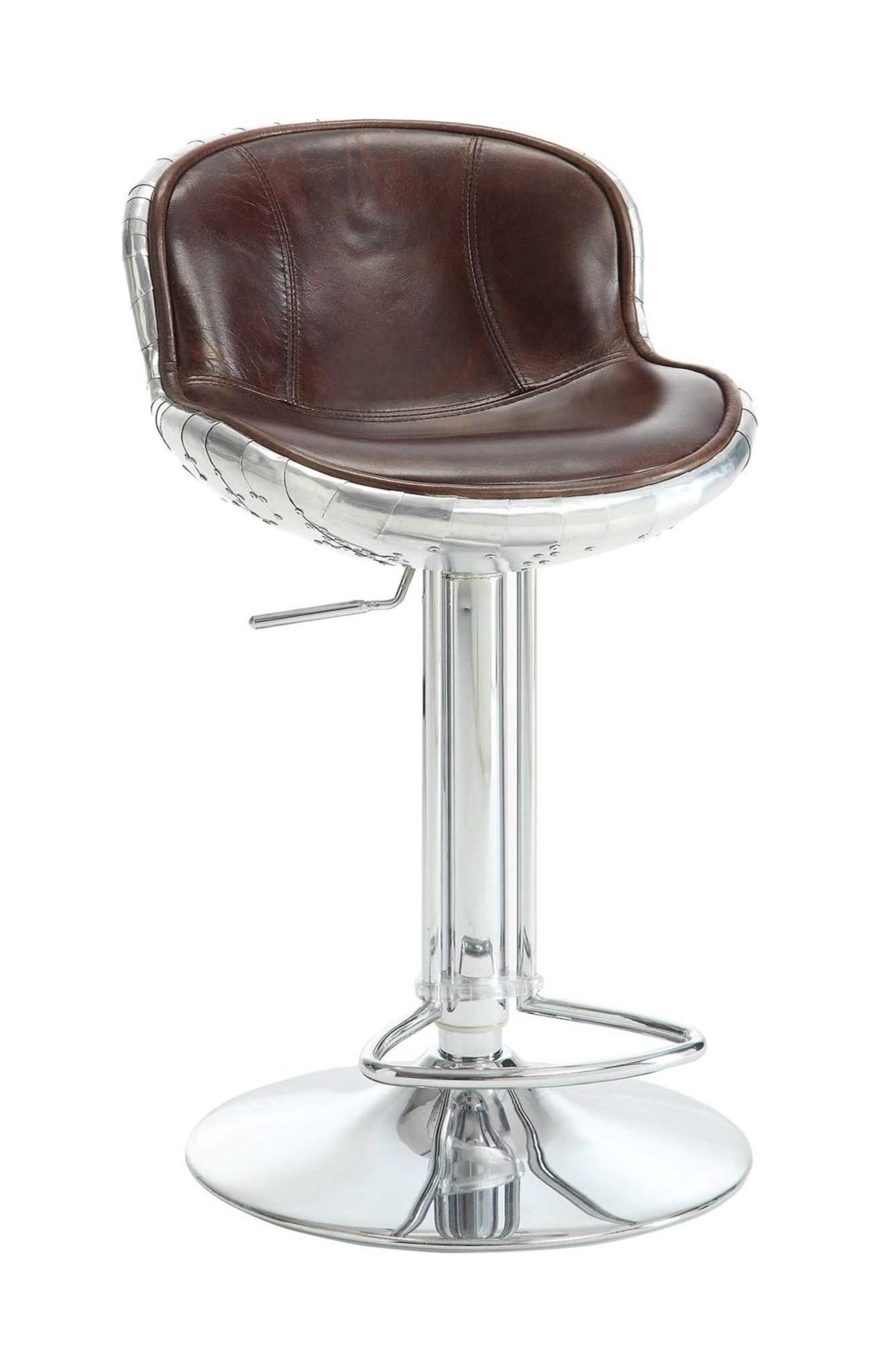 Brancaster 96556 Top Grain Leather Stool