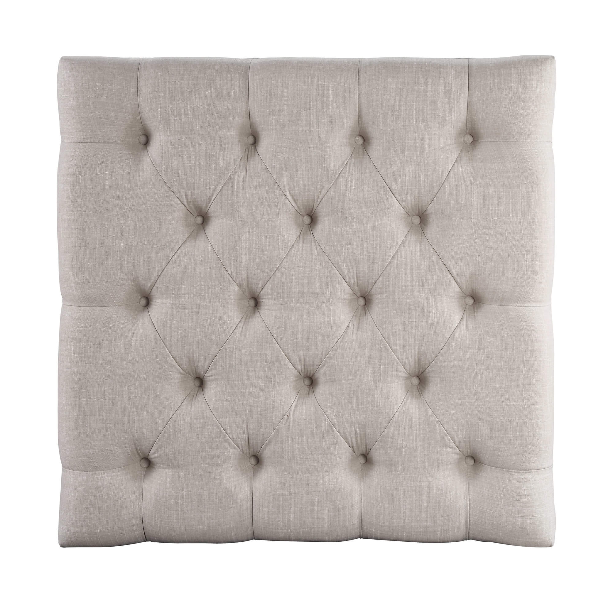 Aizen Fabric/Wood Ottoman
