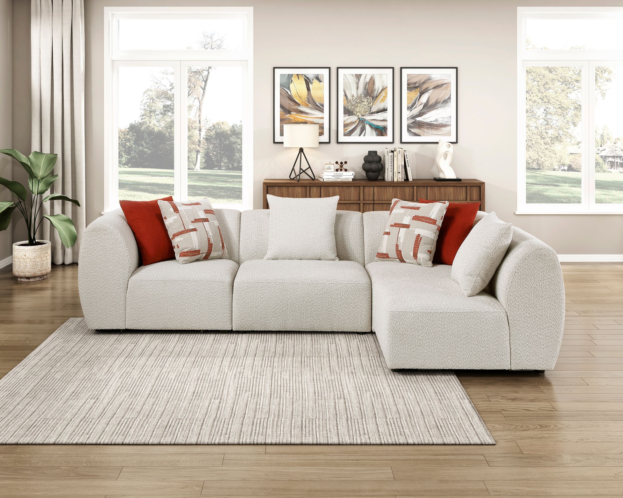 Franz Chenille Modular Sofa