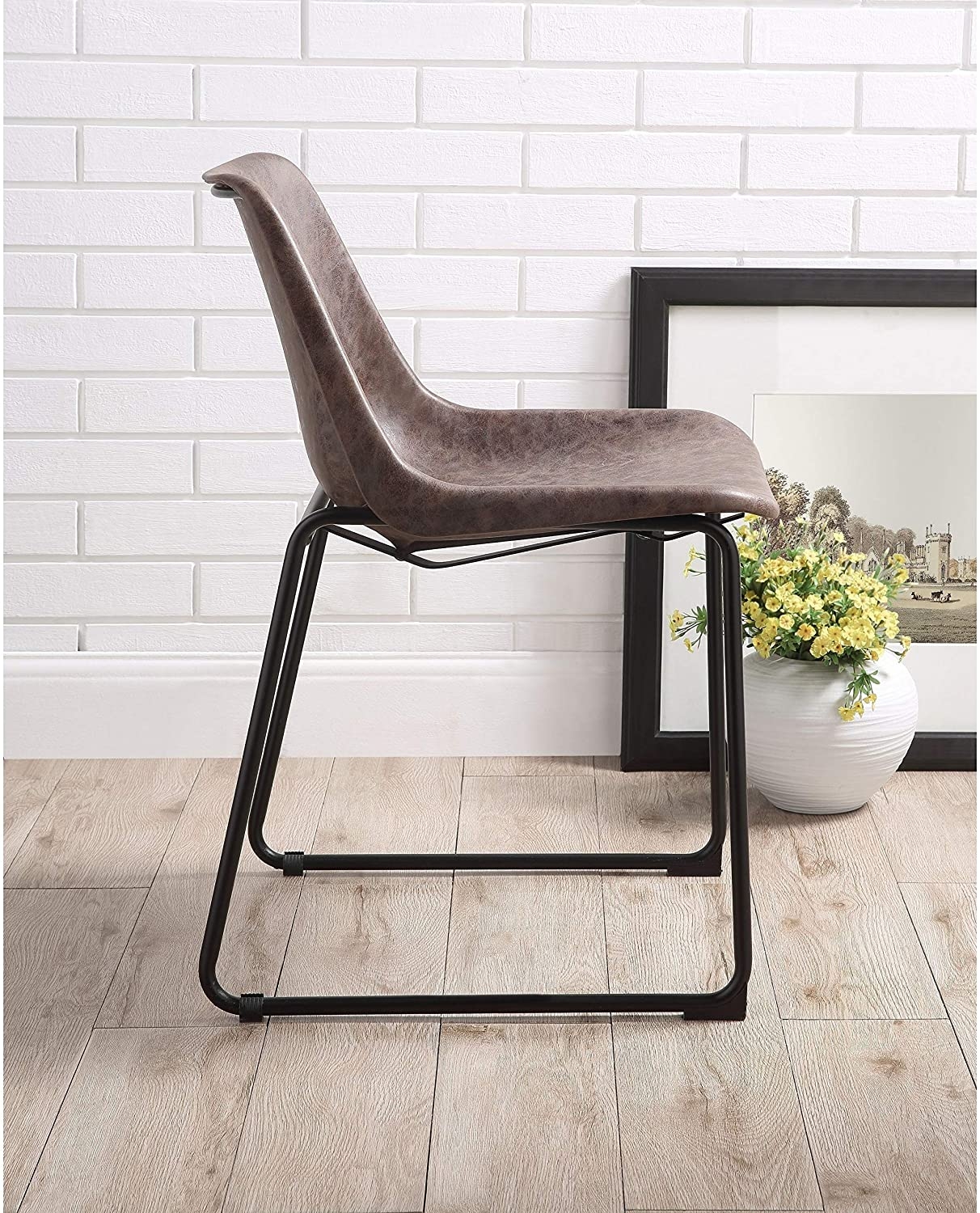Valgus Leatherette Side Chair