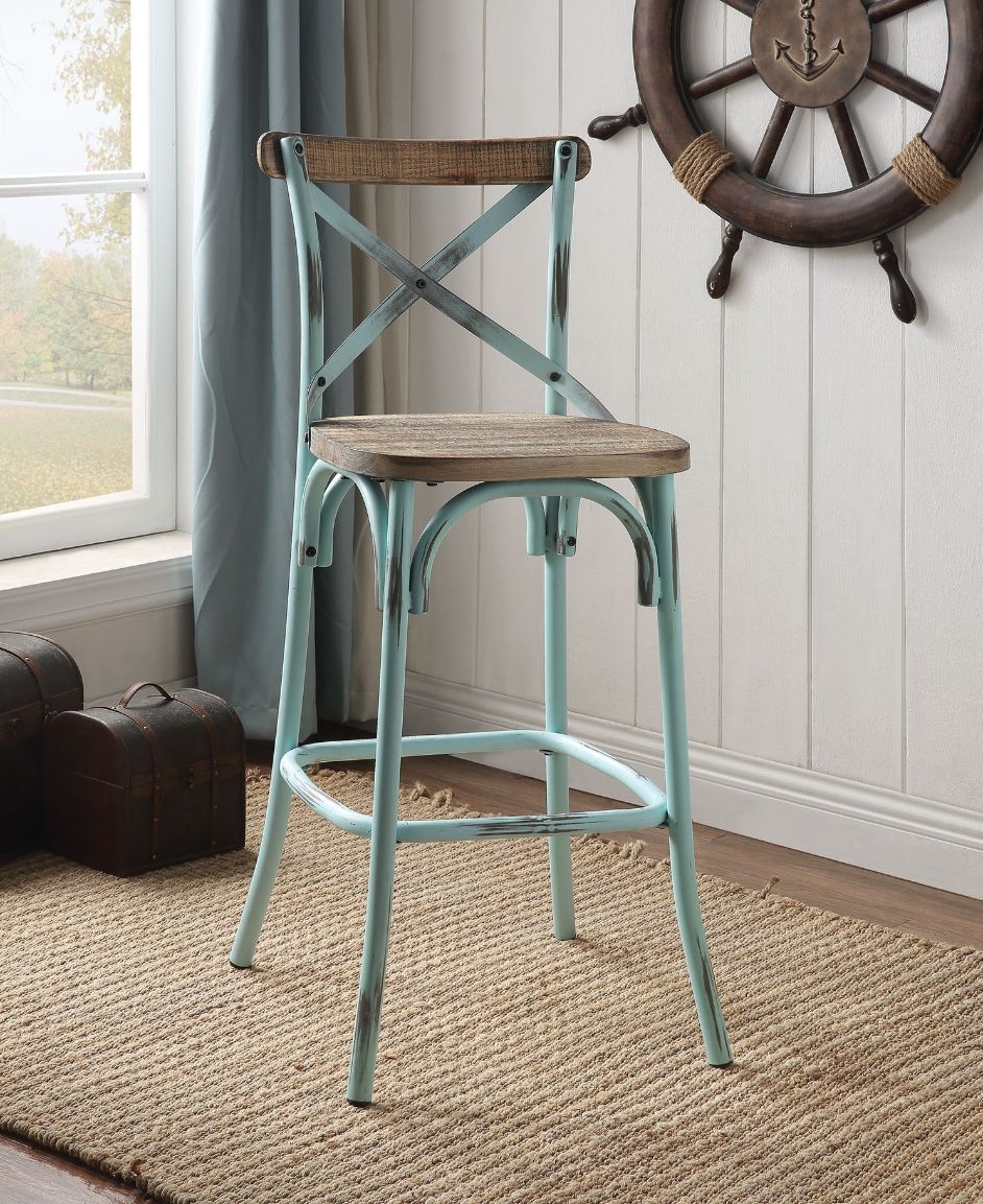 Zaire Wood/Metal Bar Chair