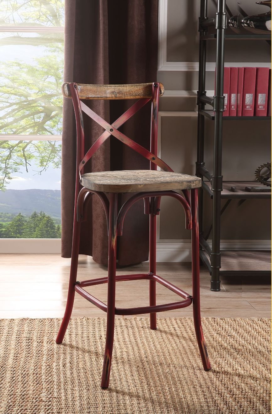 Zaire Wood/Metal Bar Chair