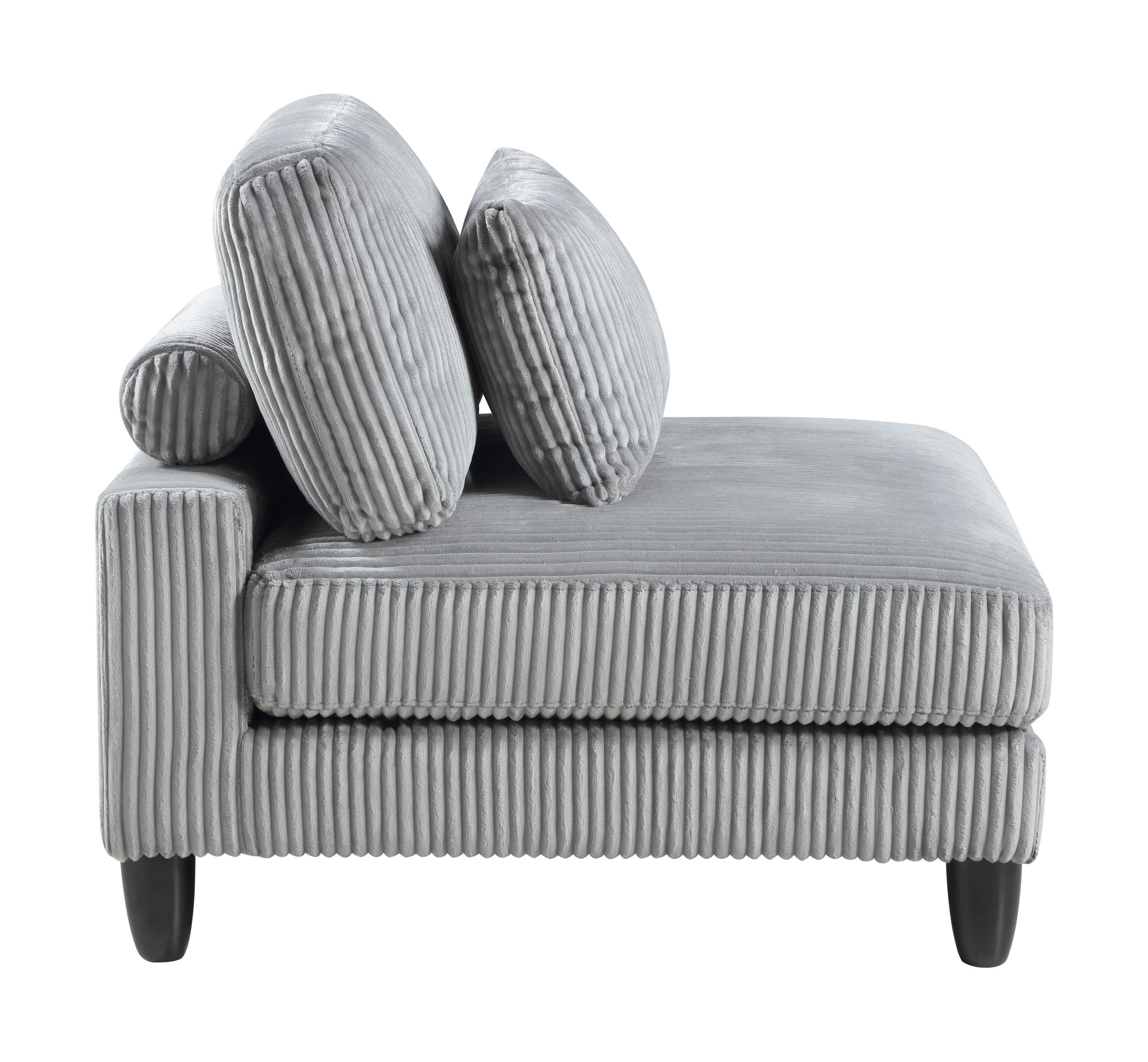 Robstown L-Shaped Corduroy 5‑Piece Modular Sectional