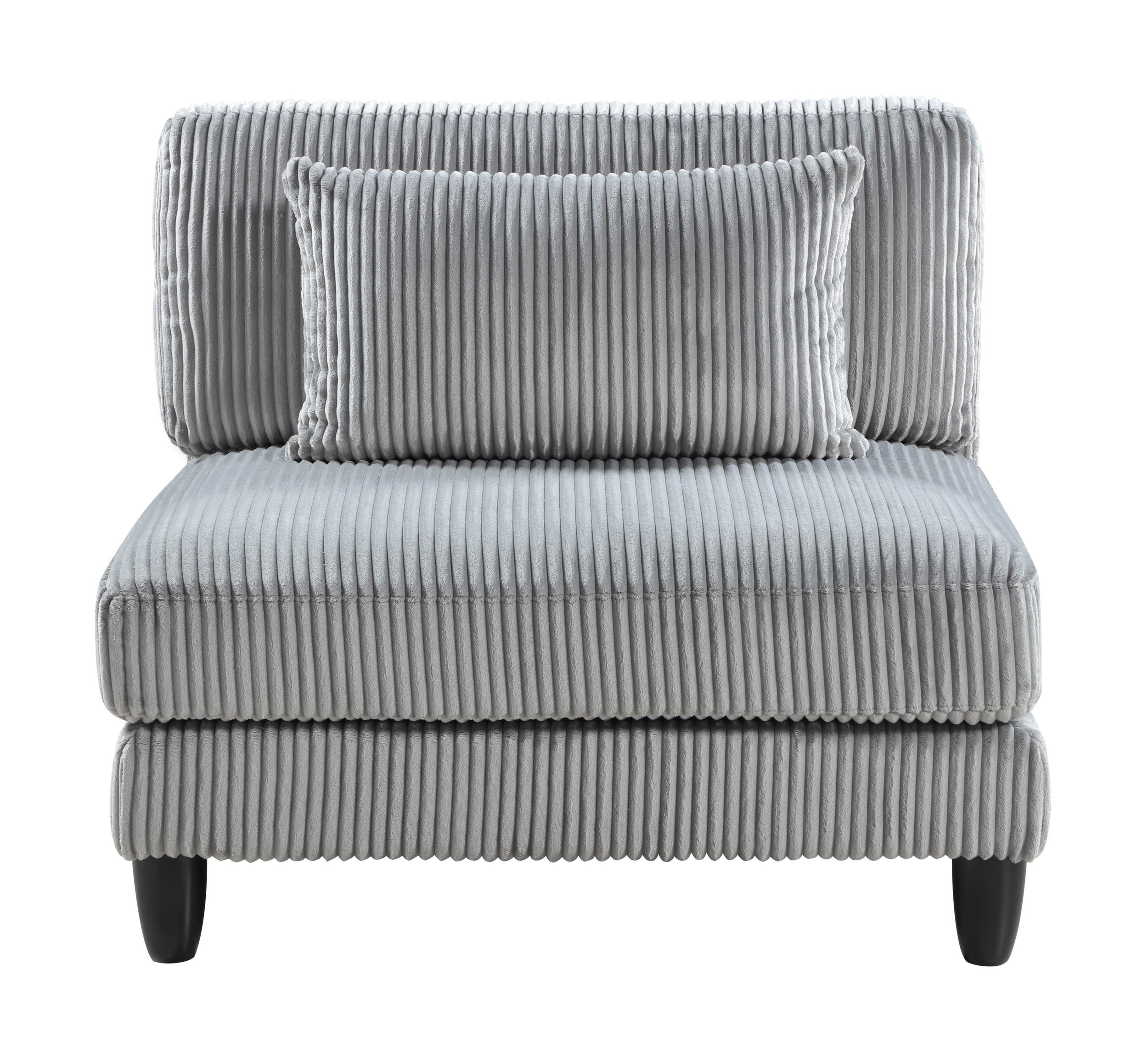 Robstown L-Shaped Corduroy 5‑Piece Modular Sectional