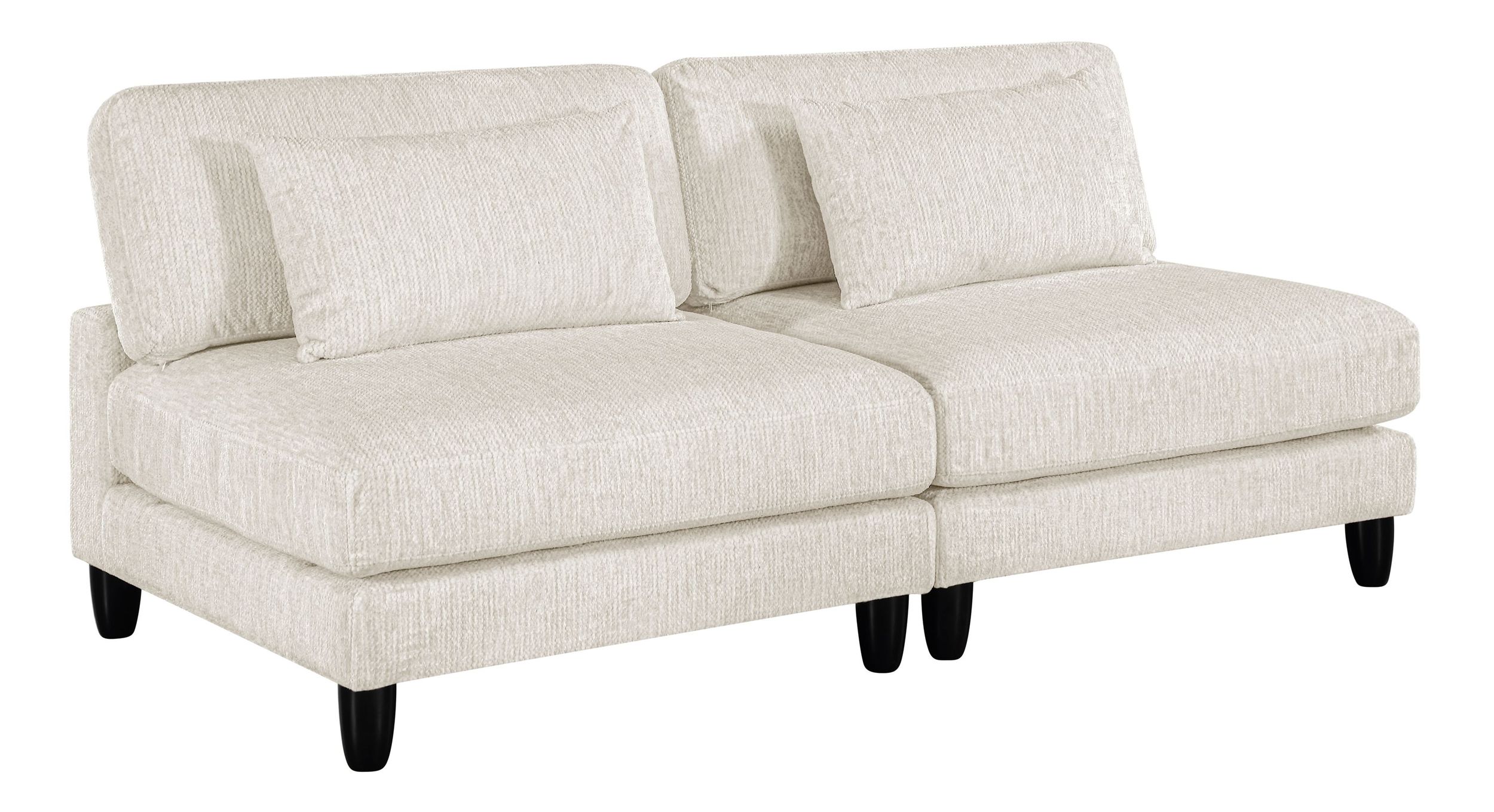 Robstown U-Shaped Microfiber 6‑Piece Modular Sectional with Ottomans
