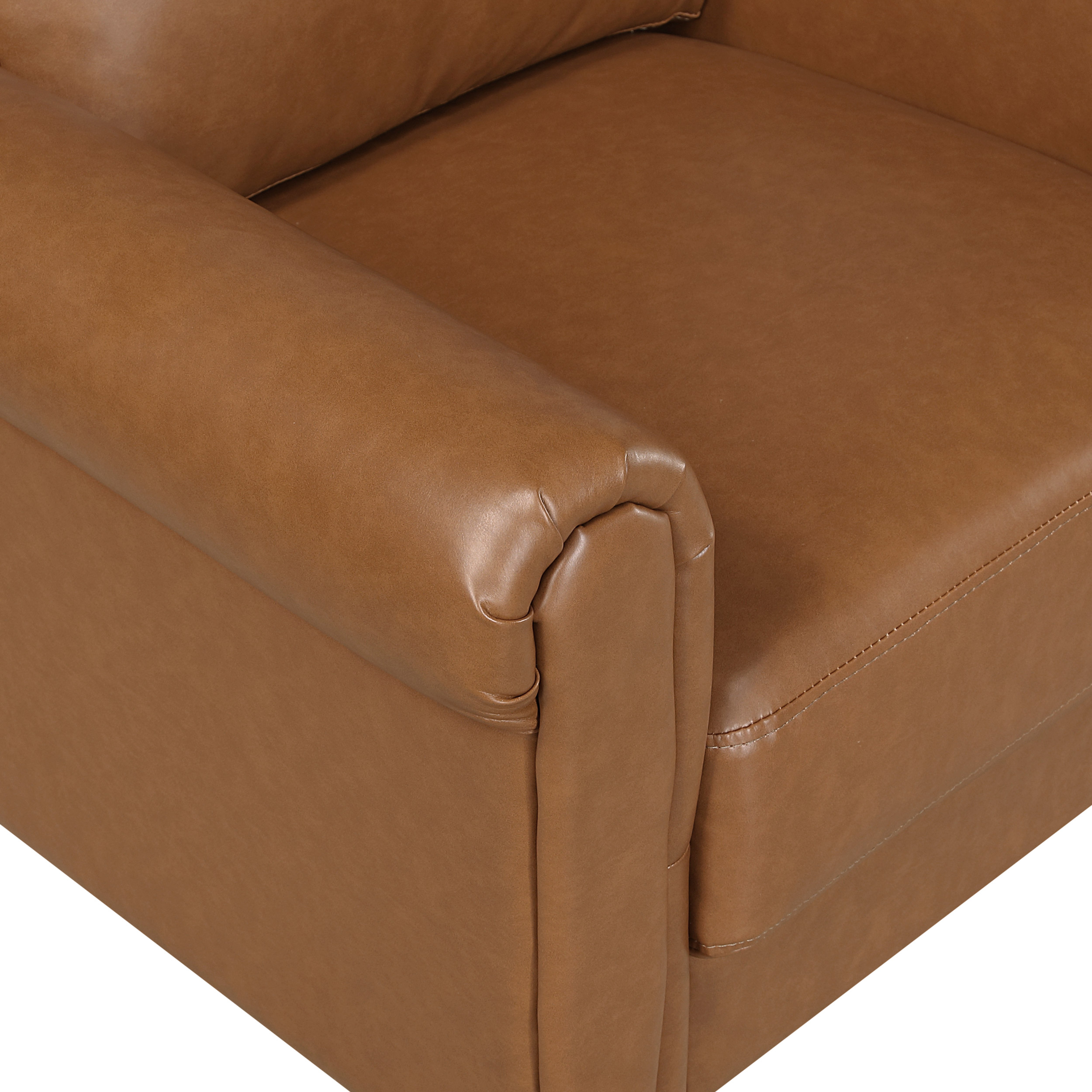 Hector Faux Leather Loveseat