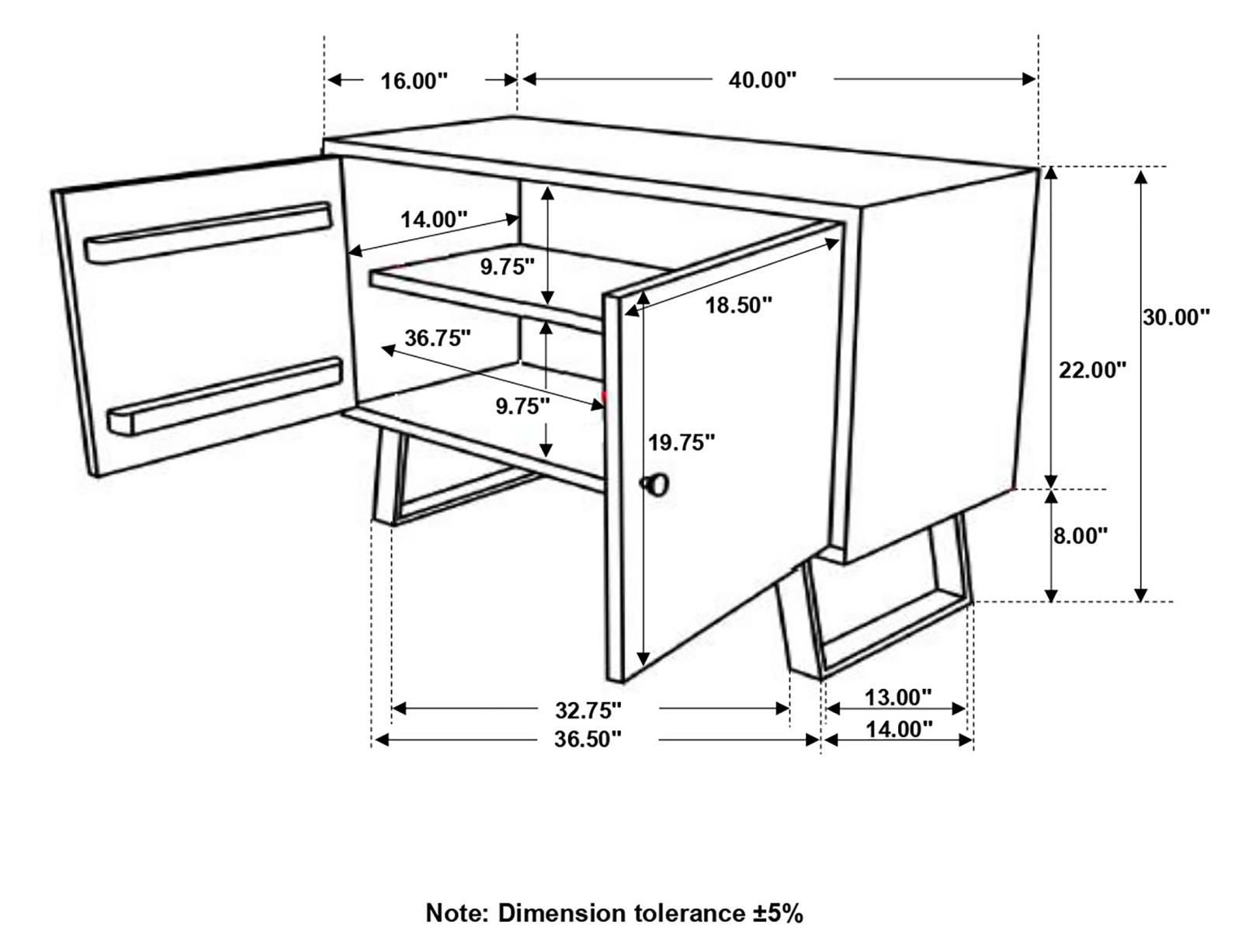 Mathis Sled Base Accent Cabinet