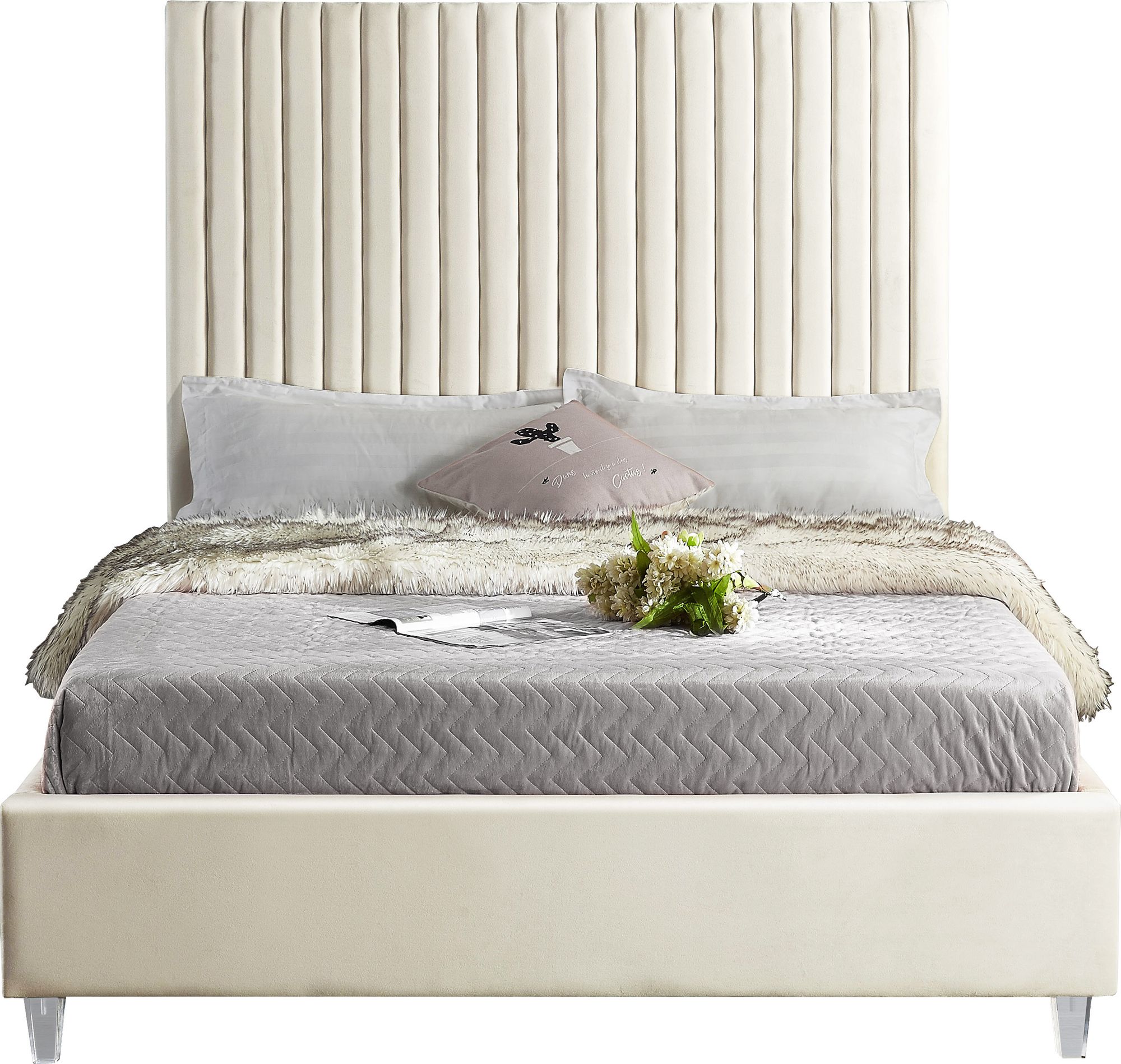 Candace Velvet Full Size Bed