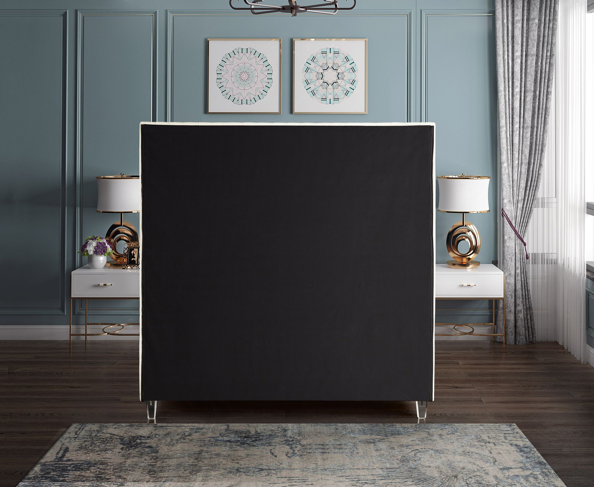 Candace Velvet Full Size Bed