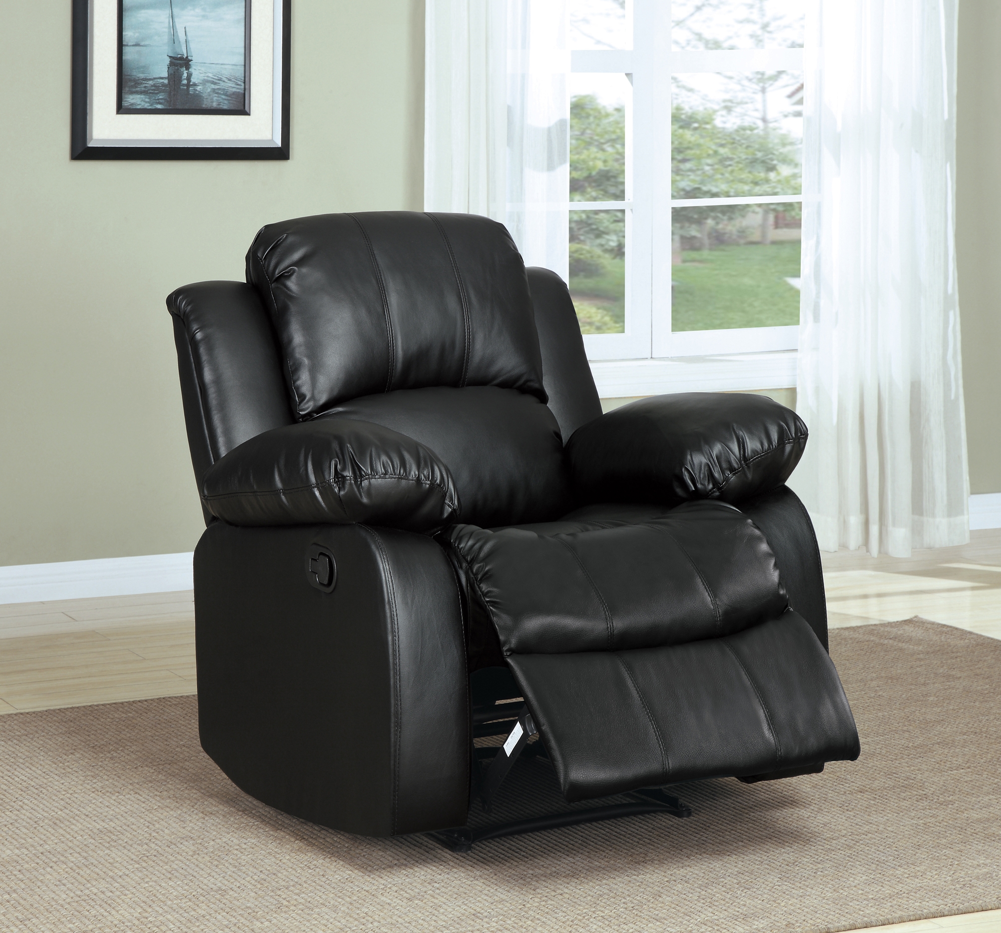 Cranley Leatherette/Mircofiber Reclining Chair