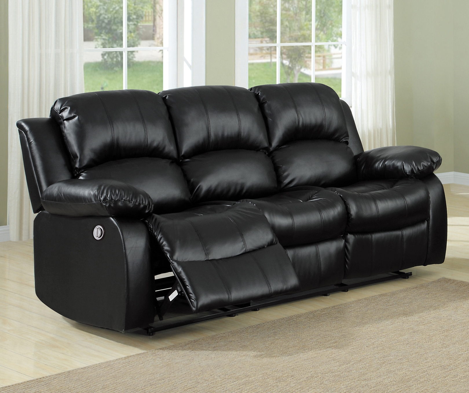 Cranley Reclining Bonded Leather Sofa