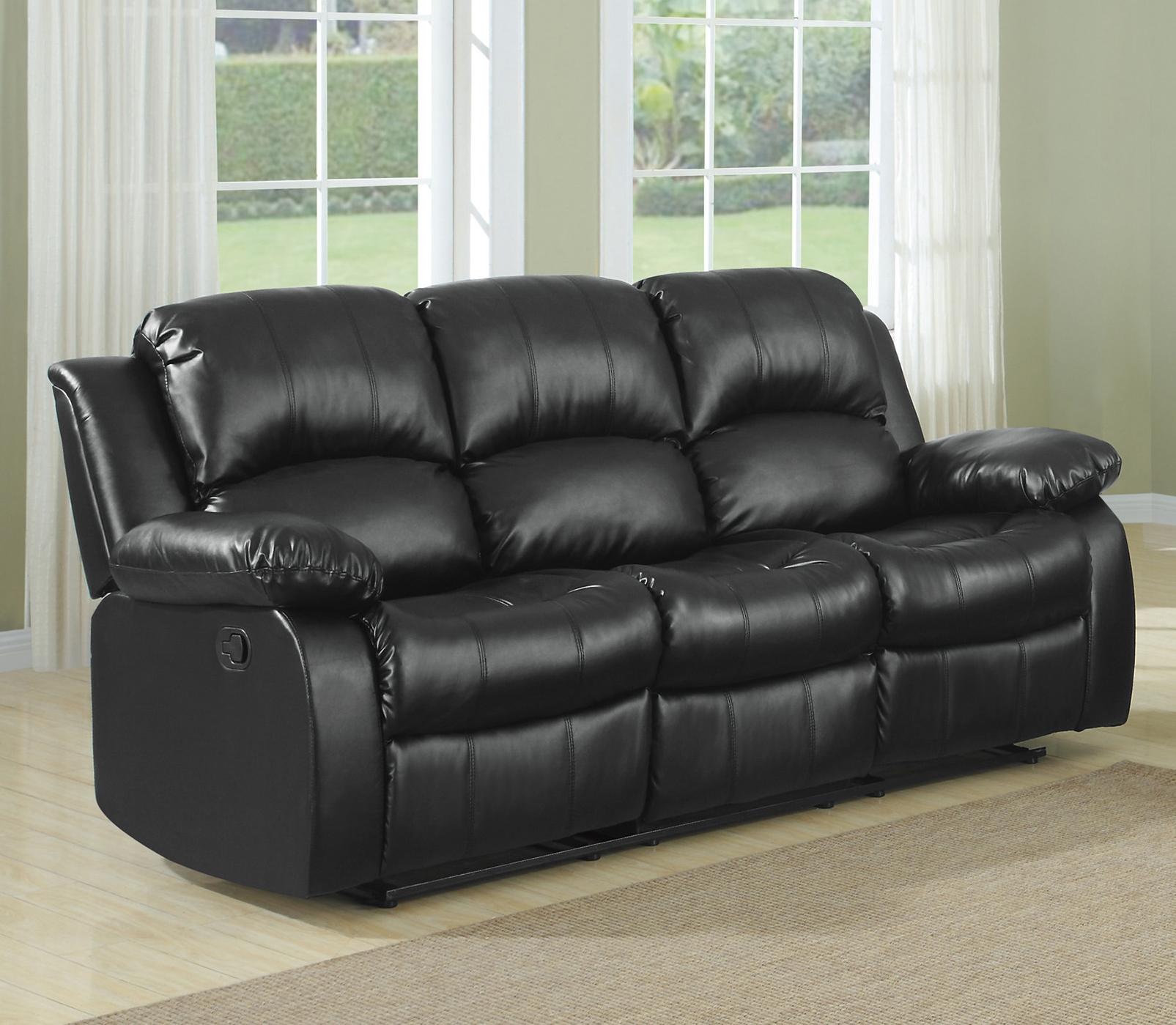 Cranley Reclining Bonded Leather Sofa