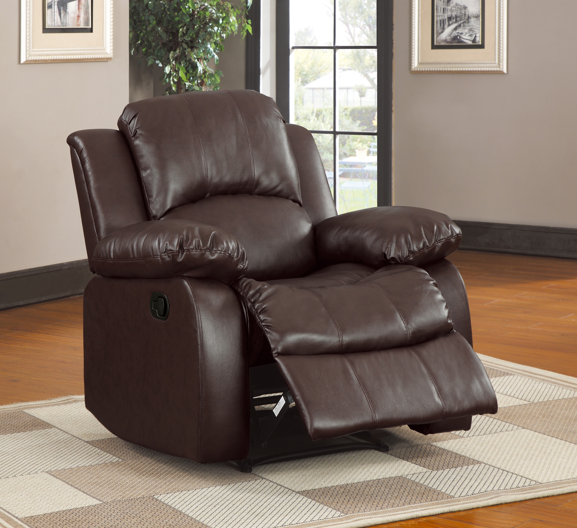 Cranley Leatherette/Mircofiber Reclining Chair