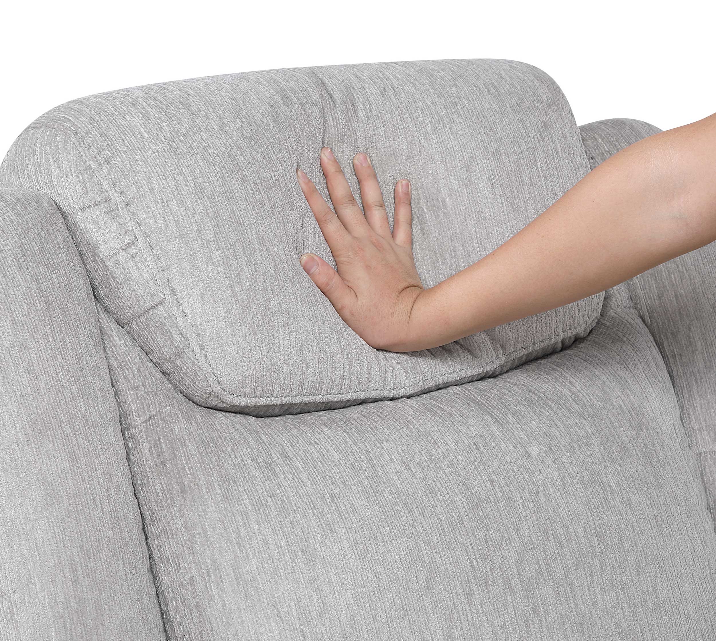 Harriette Chenille Double Reclining Loveseat with Center Console