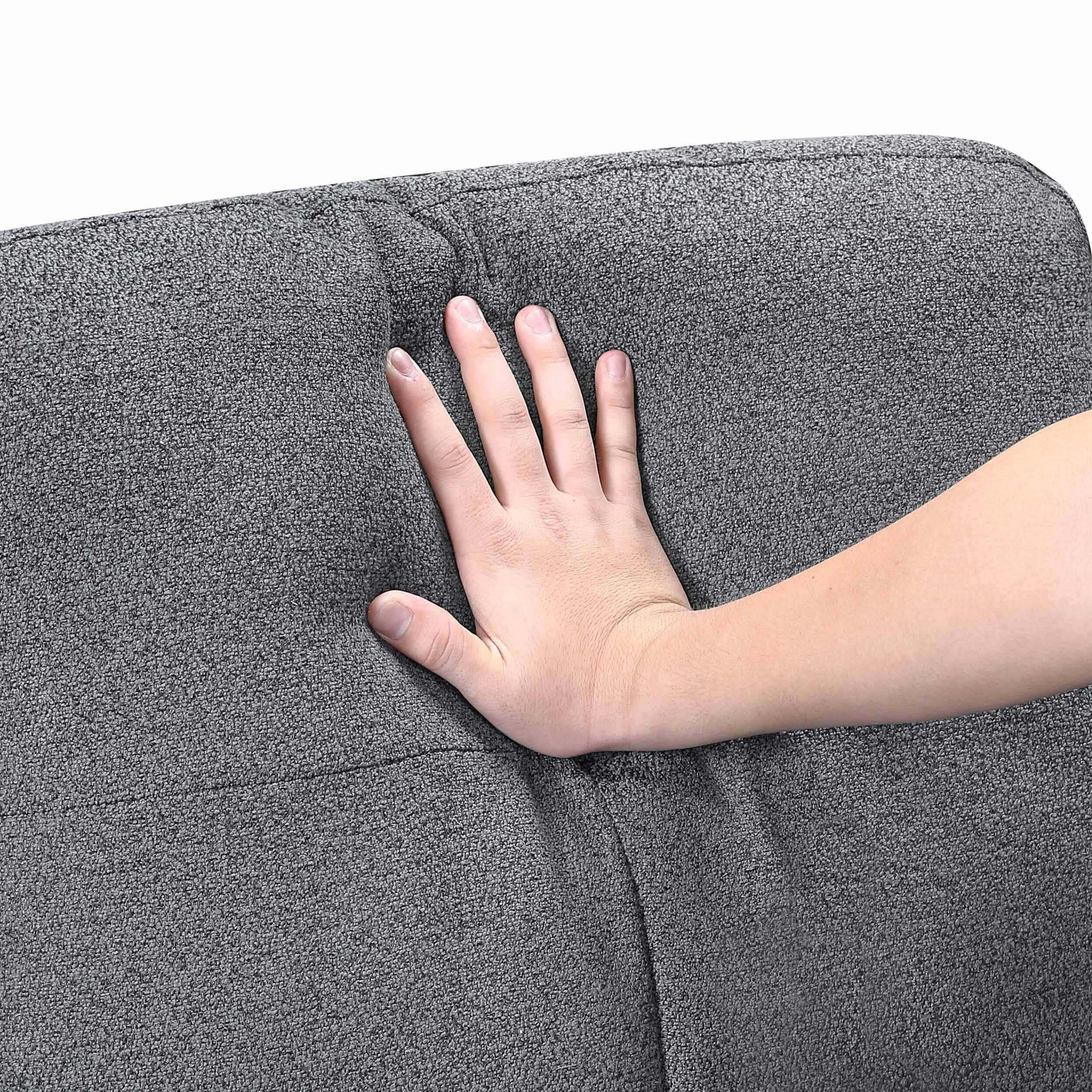 Robinson Boucle Double Chaise Sectional with Pull‑out Bed, Shelves & Charging Ports