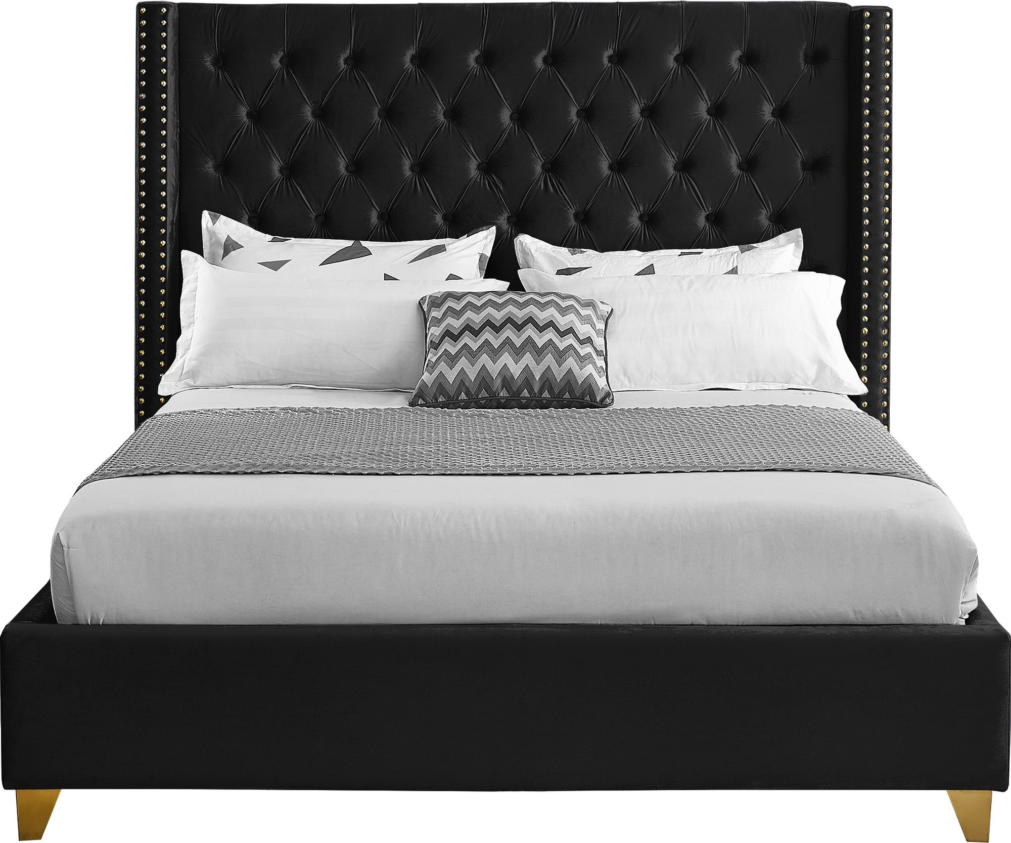 Barolo Velvet Full Size Bed