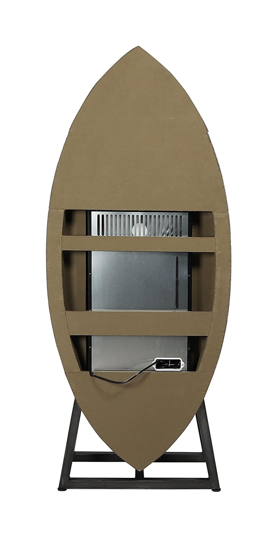 Brancaster Top Grain Leather/Aluminum Wine Cooler Cabinet
