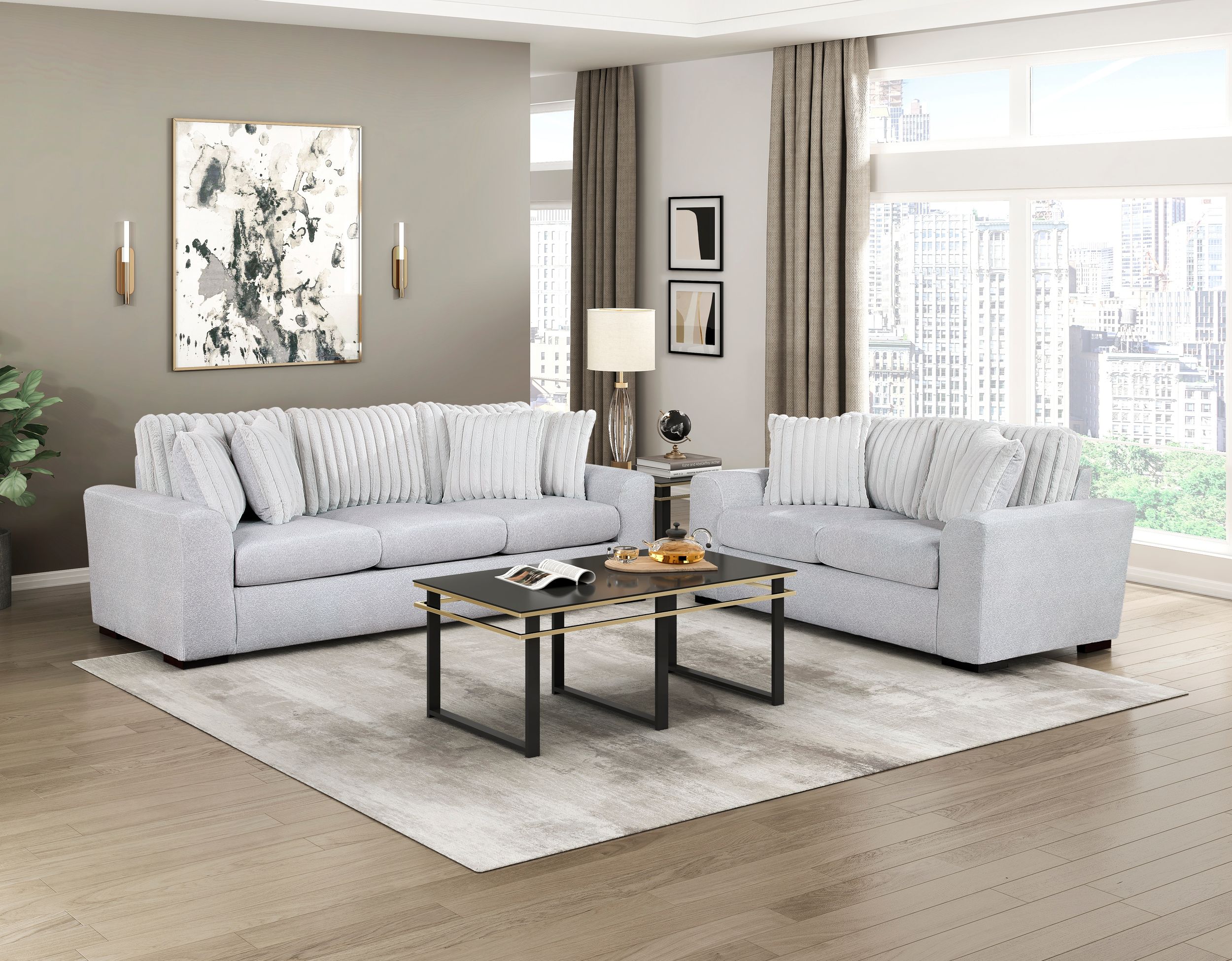 Athena Polyester Sofa