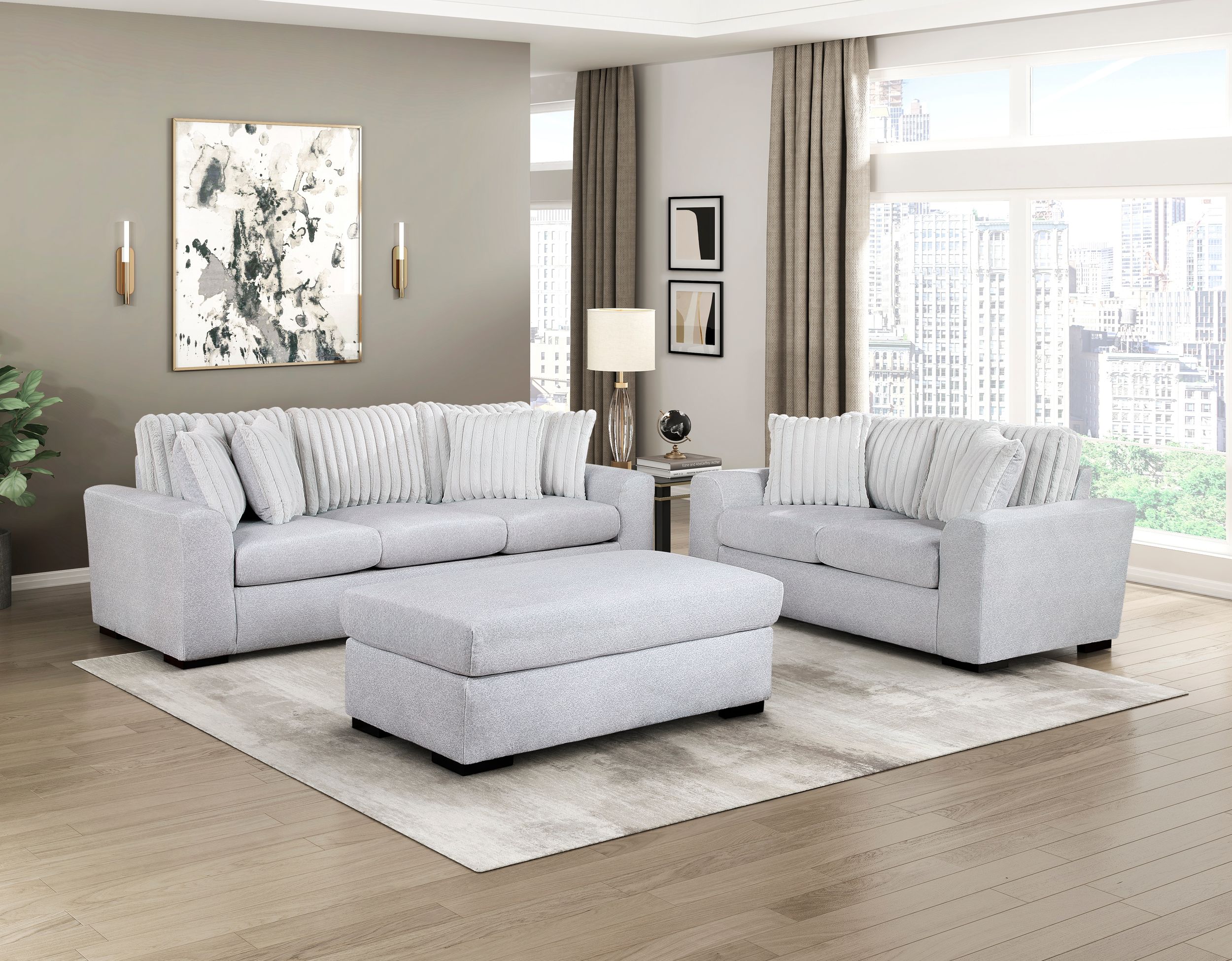 Athena Polyester Sofa