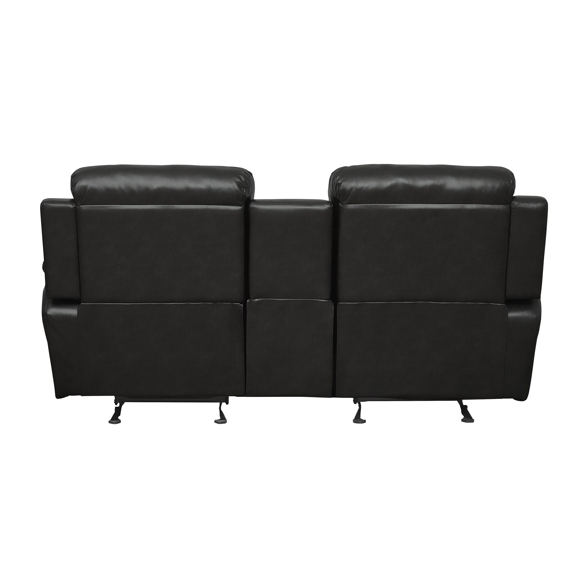 Marille Leatherette Double Glider Reclining Loveseat