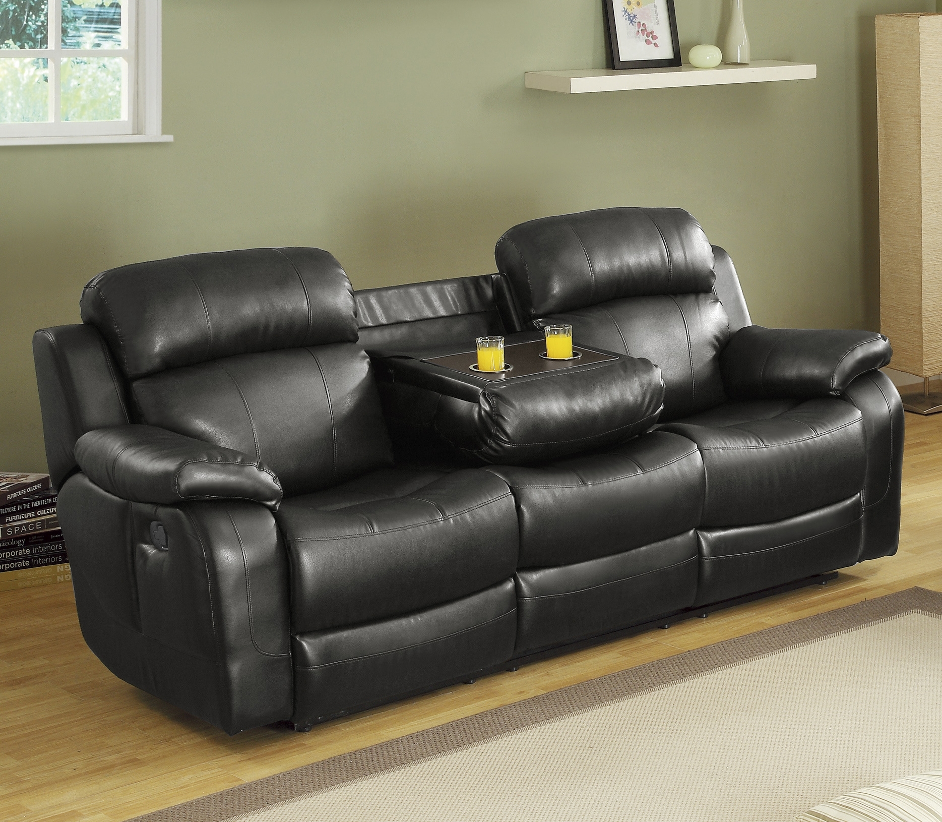 Marille Leatherette Reclining Living Room Set