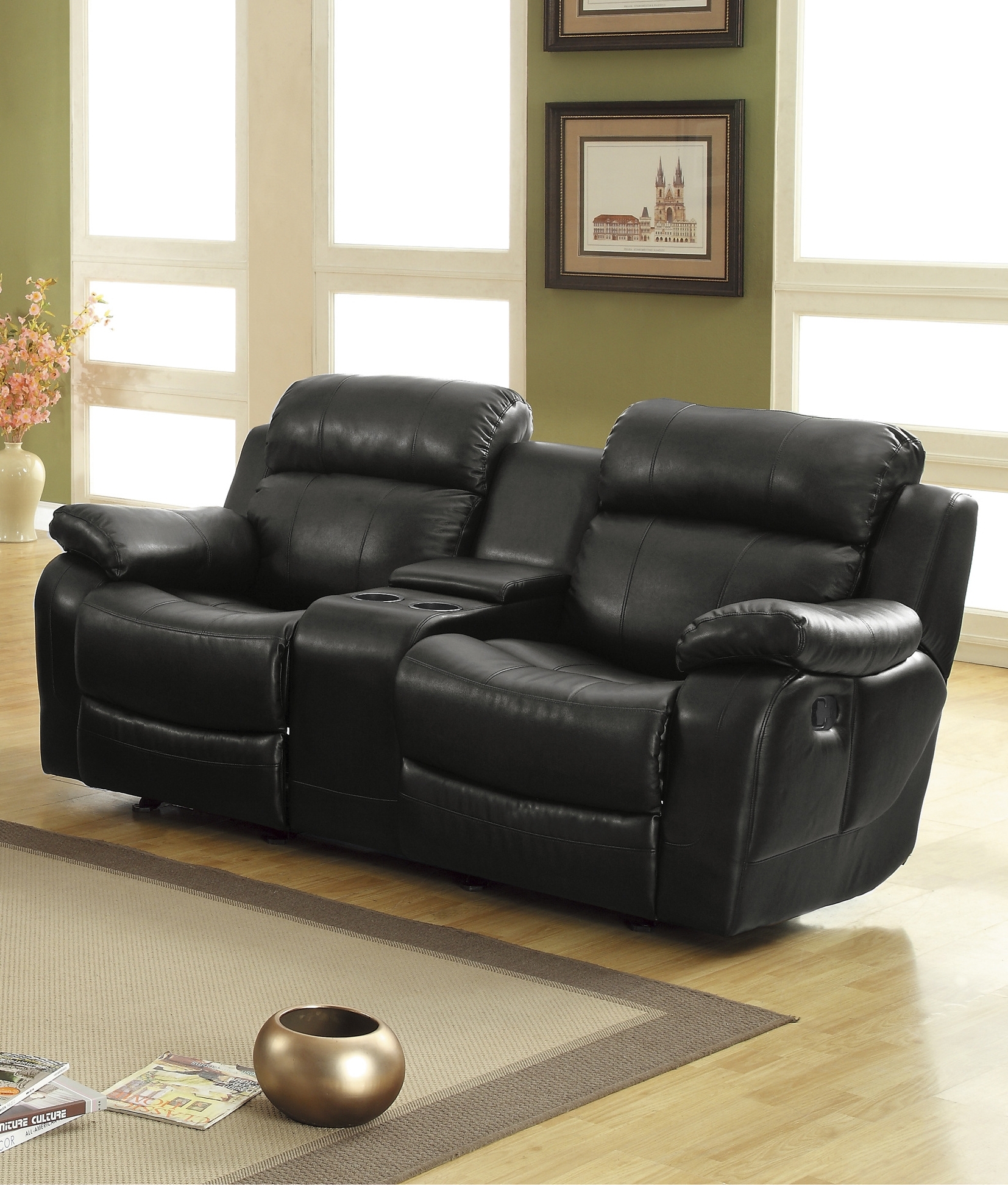 Marille Leatherette Reclining Living Room Set