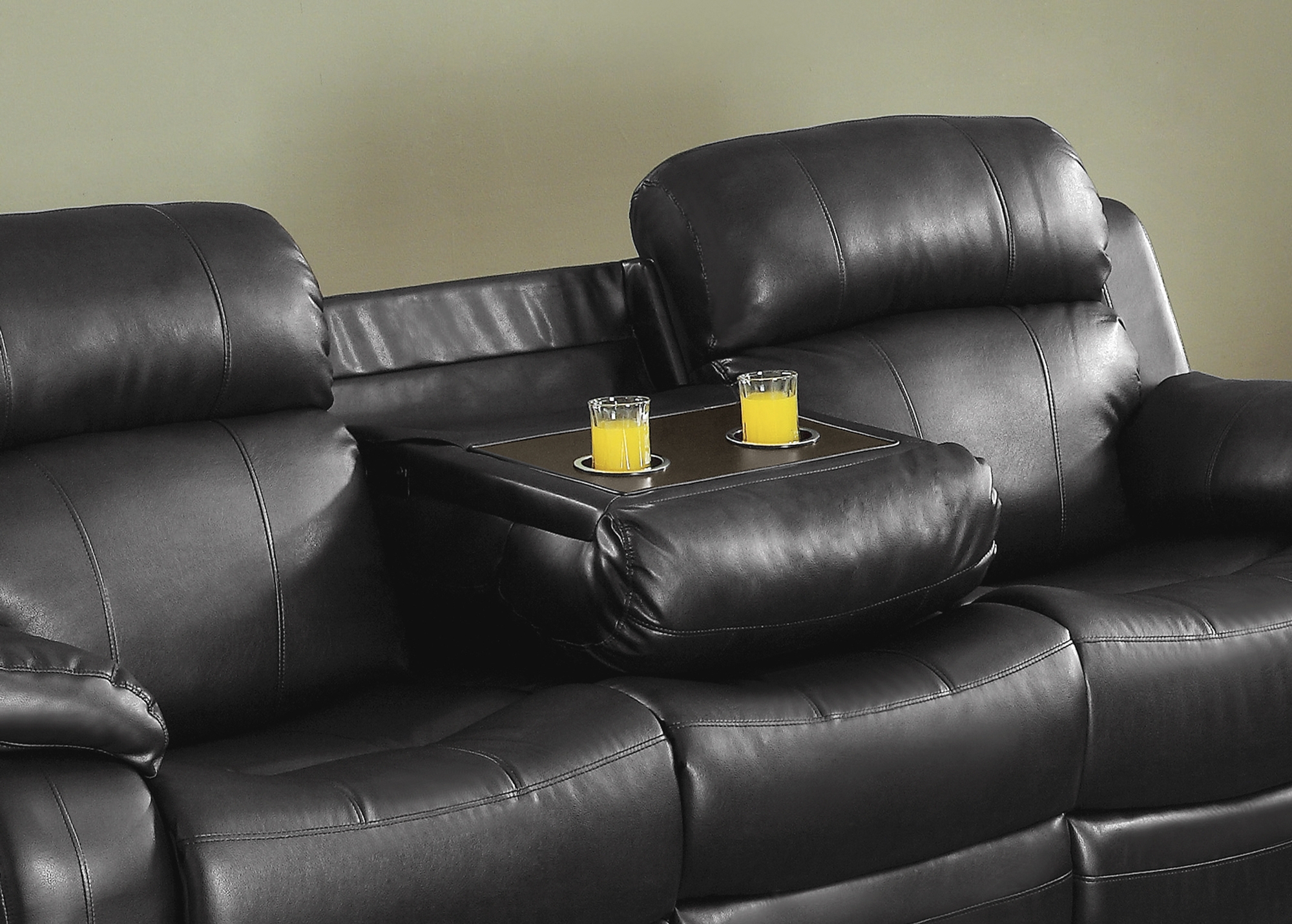 Marille Leatherette Double Reclining Sofa