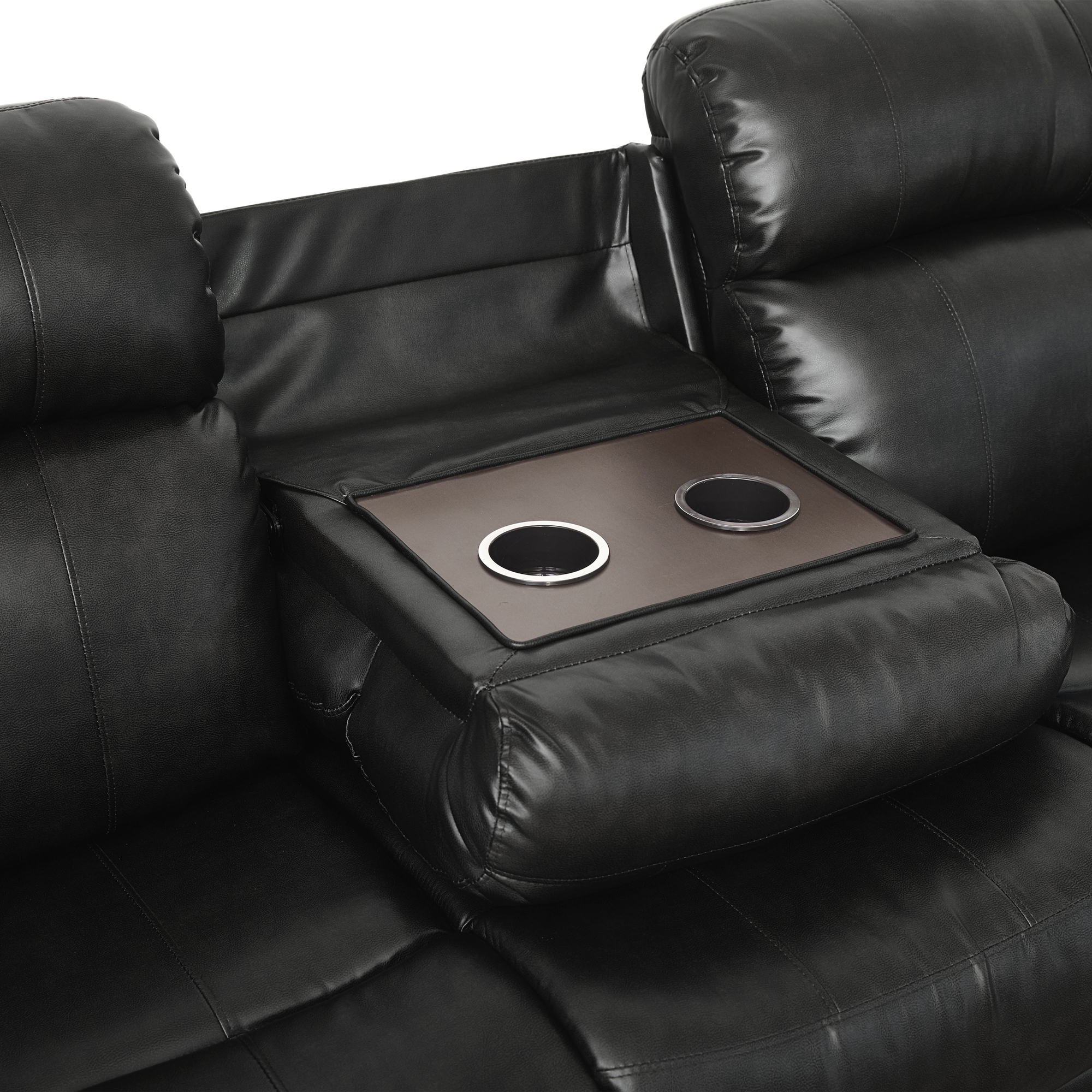 Marille Leatherette Double Reclining Sofa