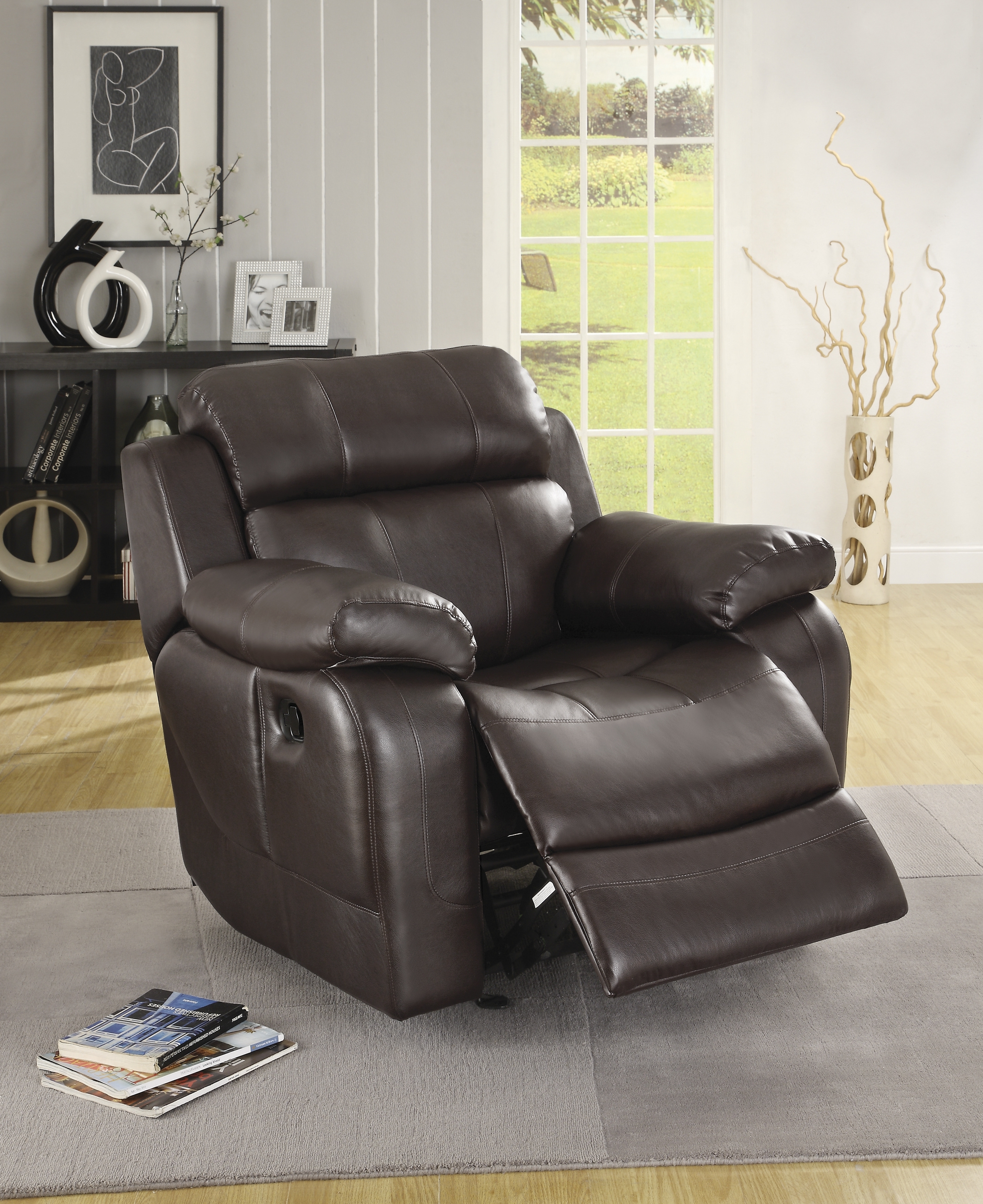 Marille Leatherette Reclining Living Room Set