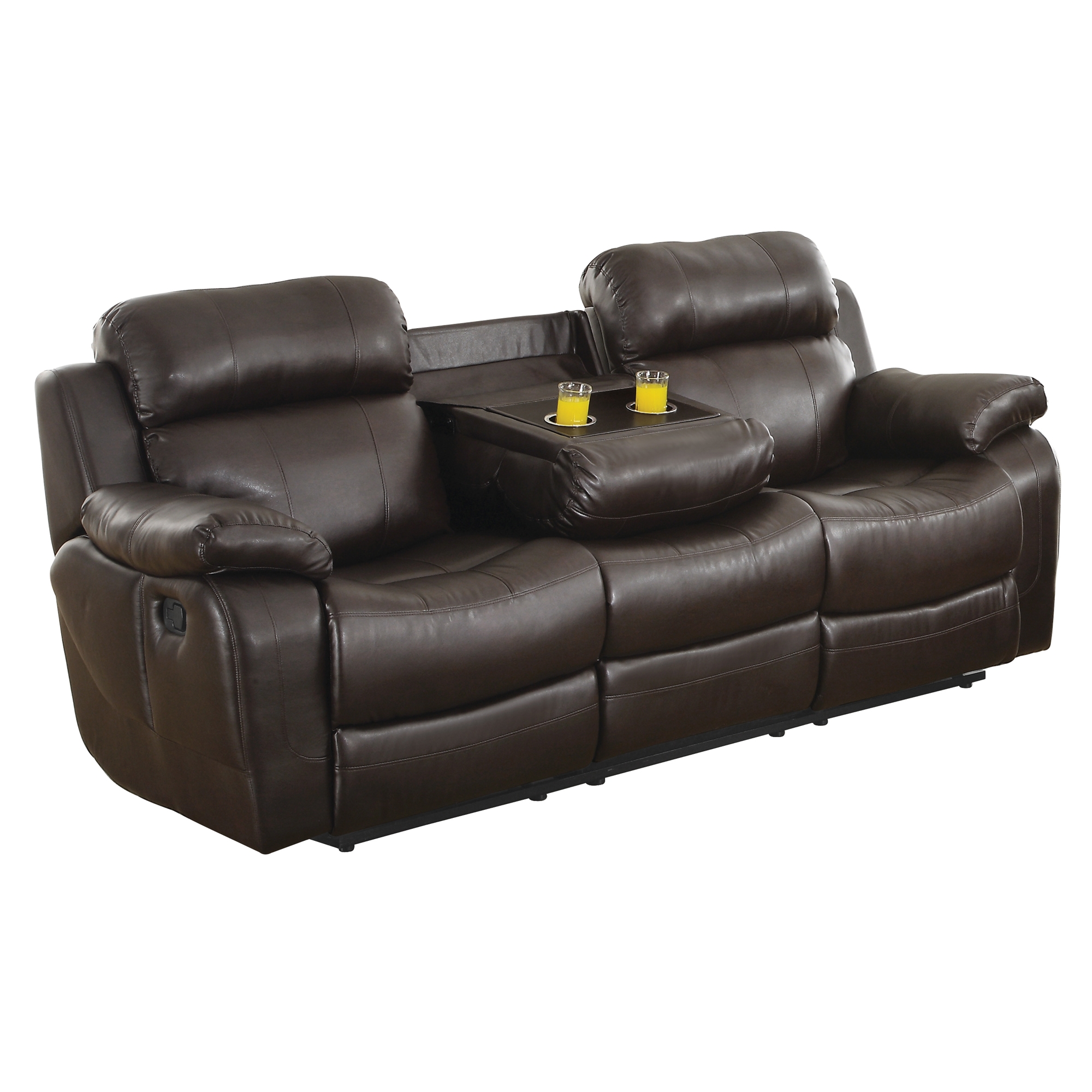 Marille Leatherette Double Reclining Sofa