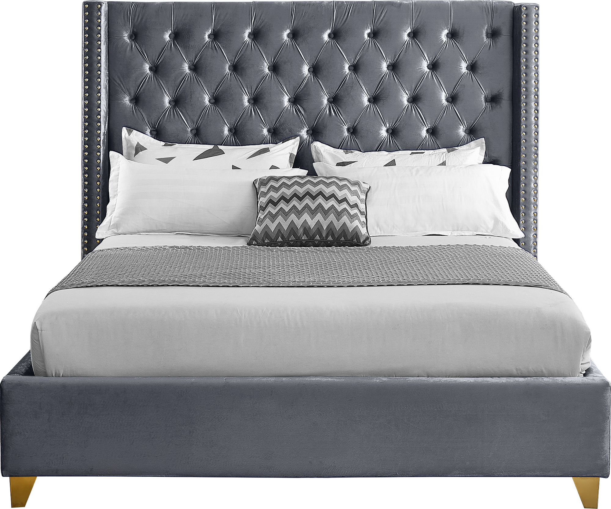 Barolo Velvet Full Size Bed