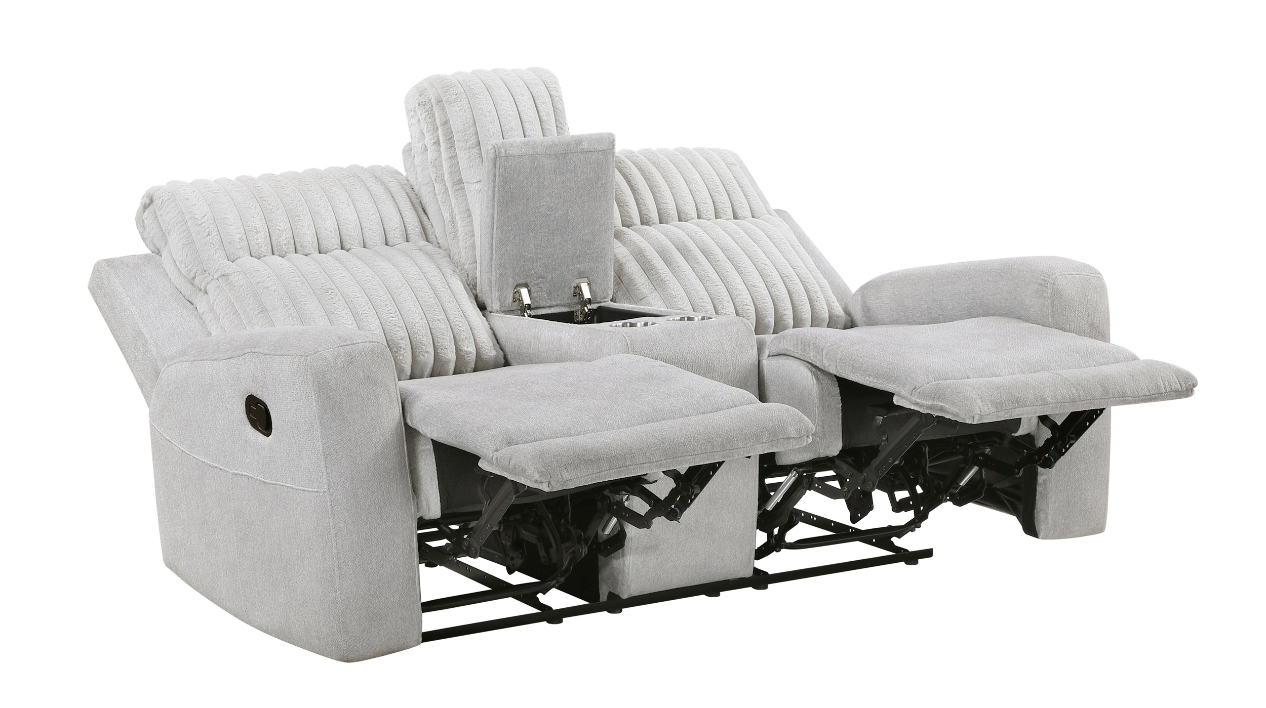 Benton Corduroy Double Reclining Loveseat with Center Console