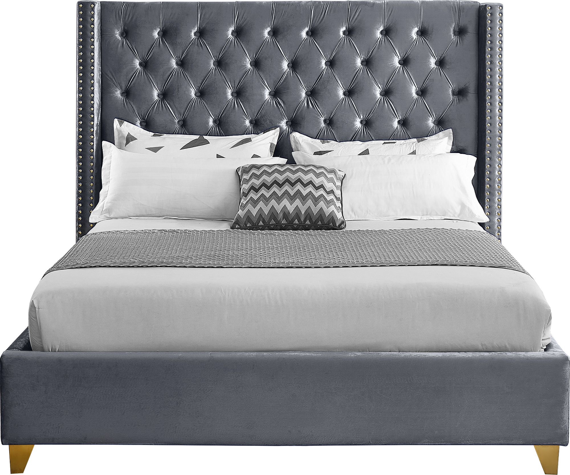 Barolo Velvet Bed