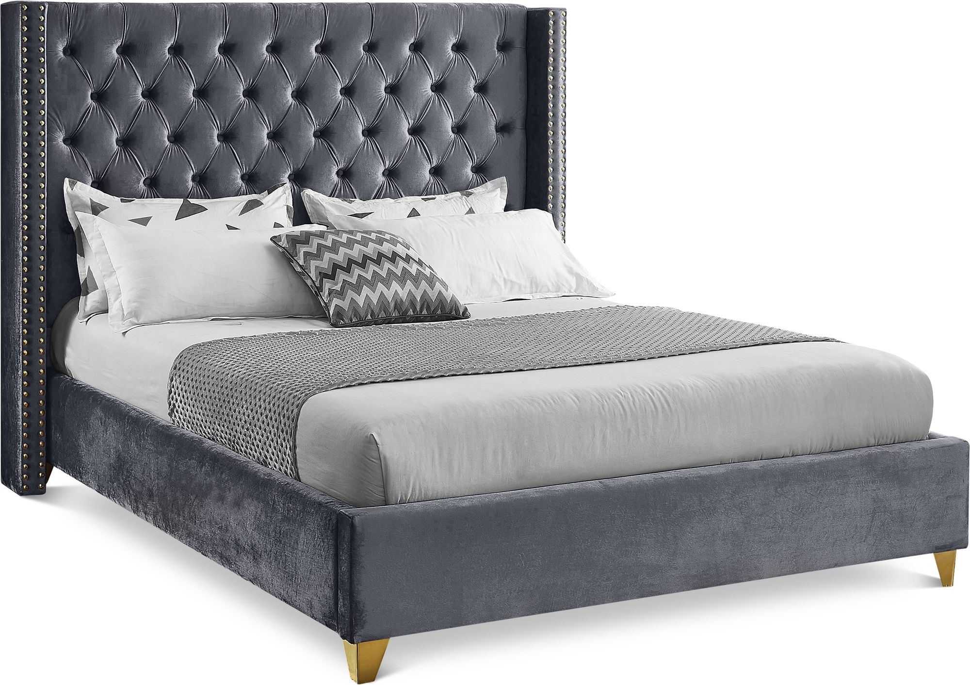 Barolo Velvet Bed