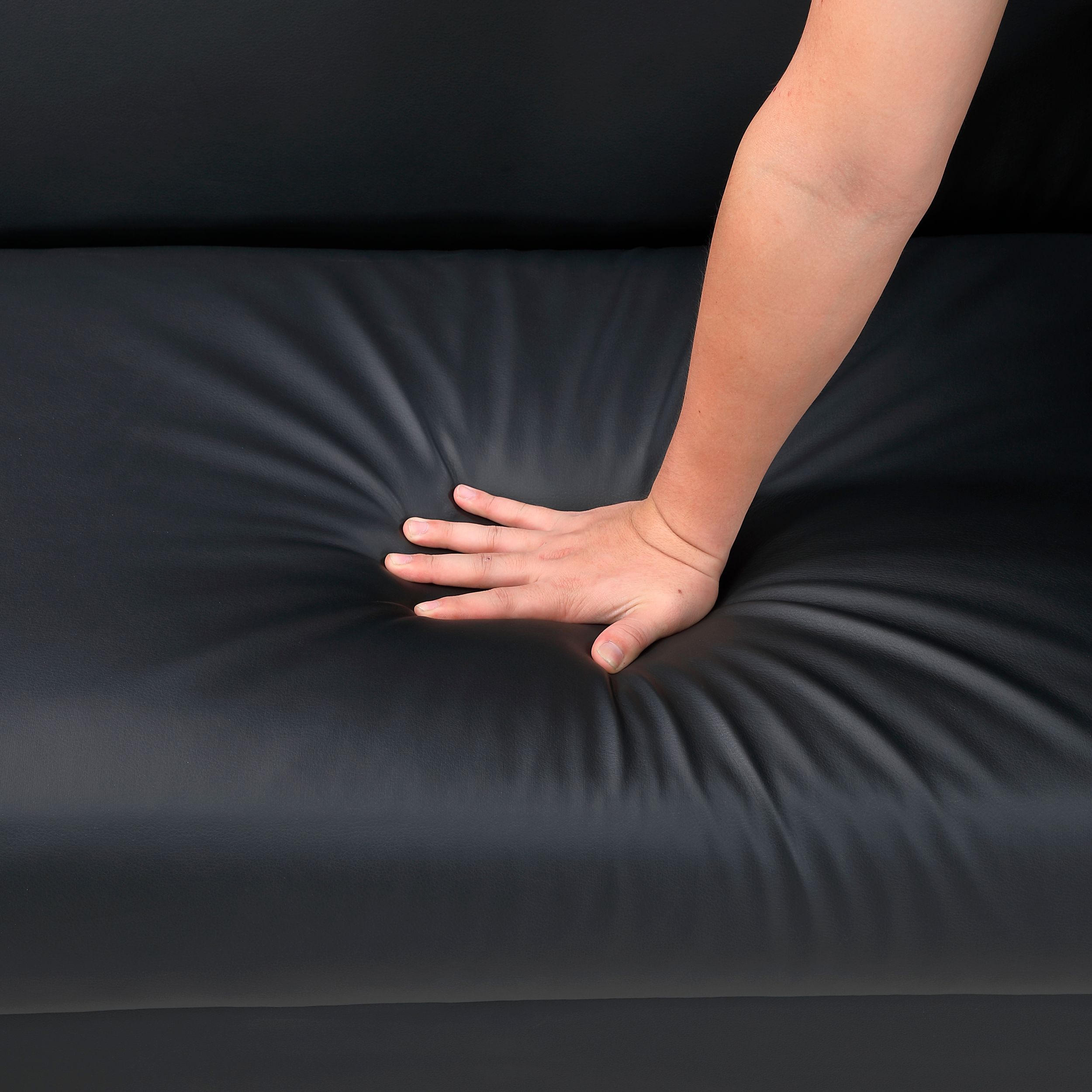 Carlton Faux Leather Convertible Sofa Bed