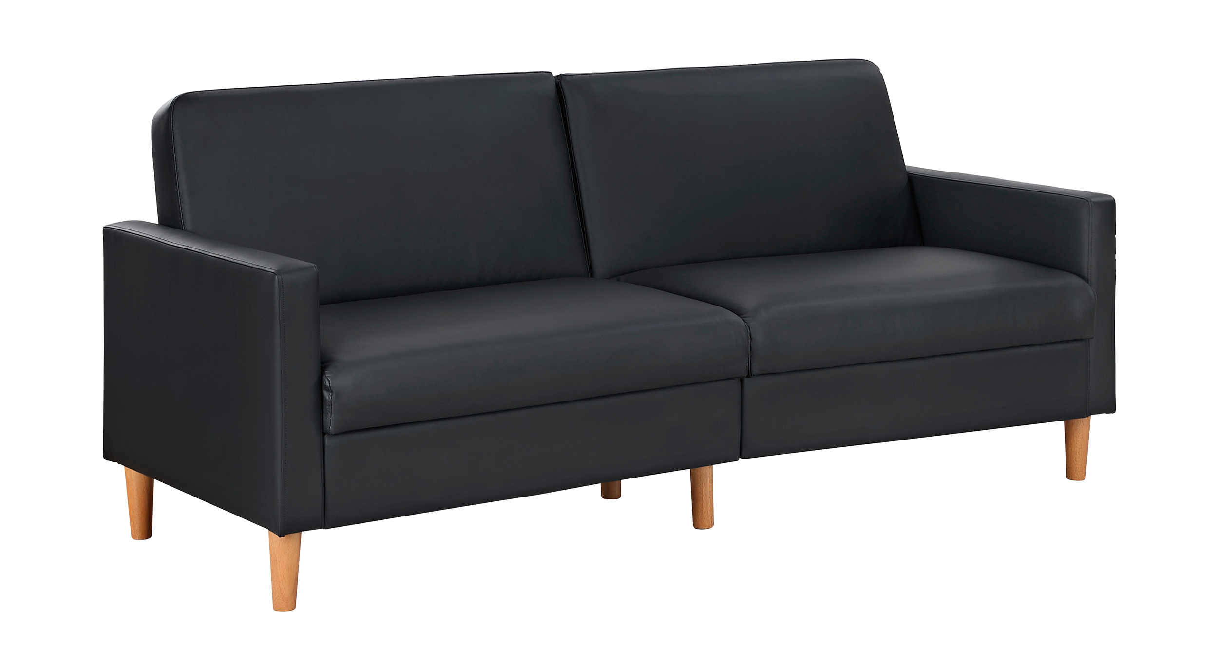 Carlton Faux Leather Convertible Sofa Bed